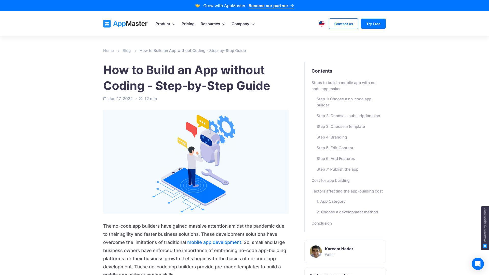 AppMaster screenshot