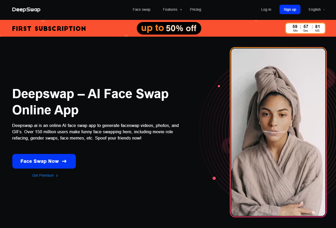 Deepswap.ai screenshot