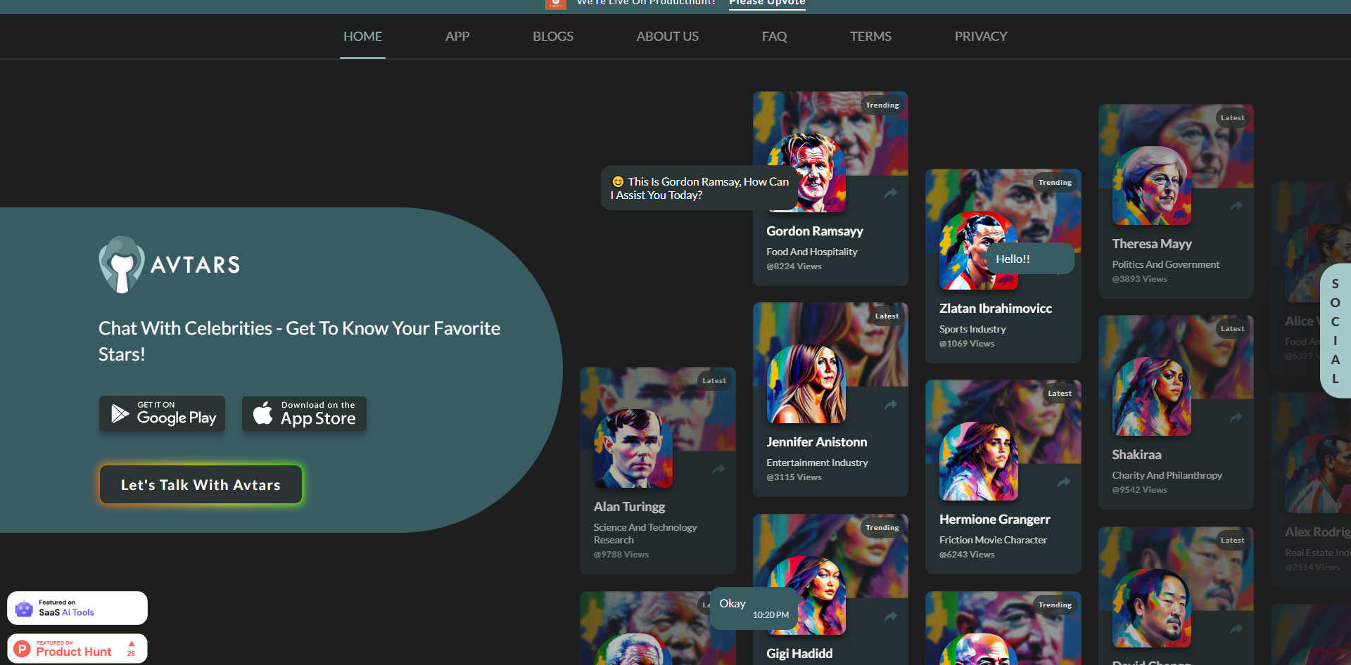 avtars screenshot
