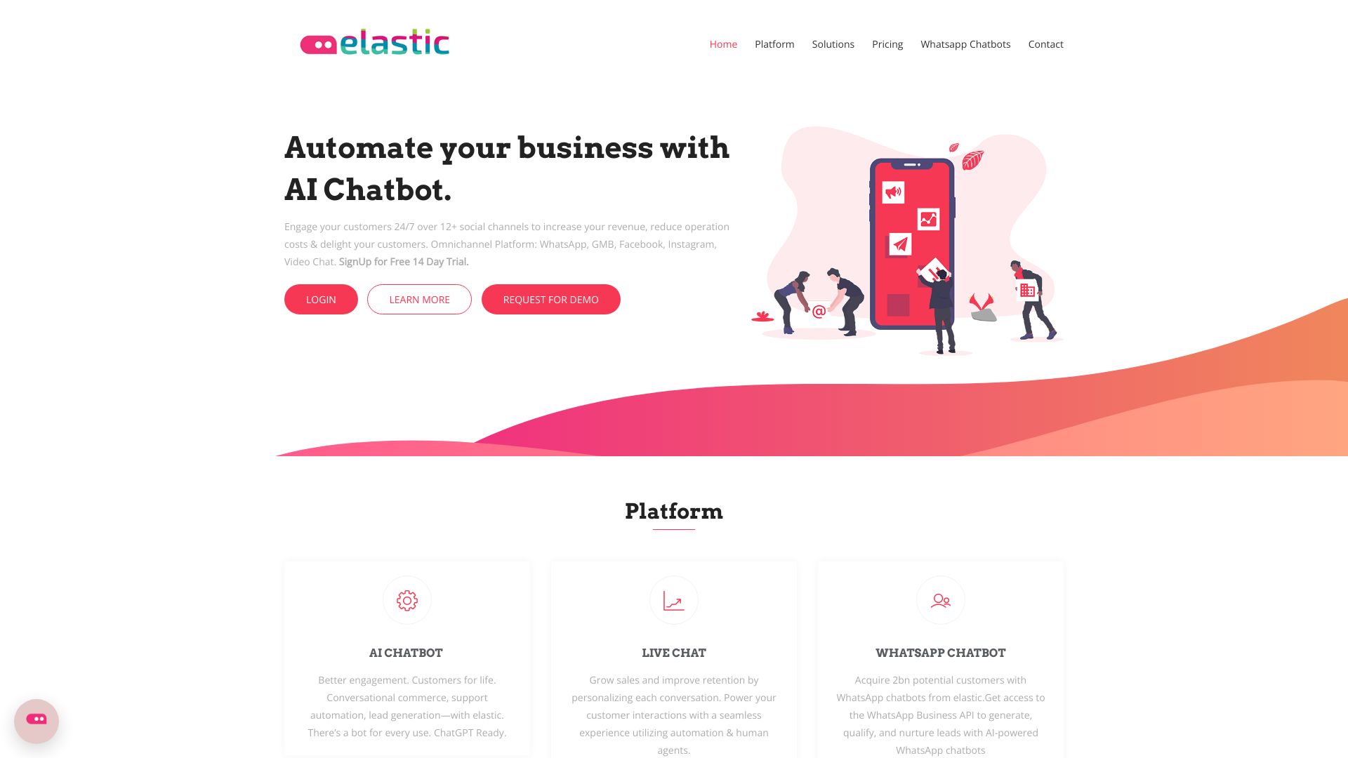 Elastic AI Chatbot screenshot