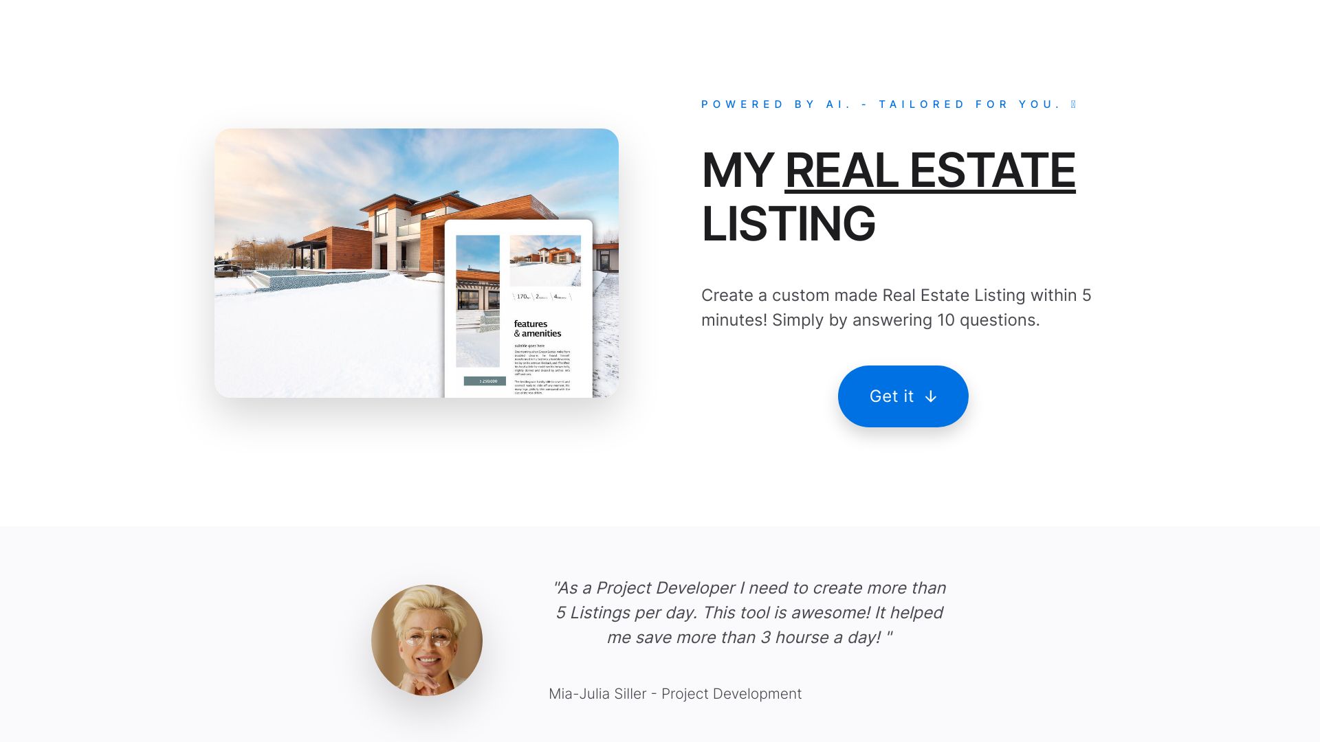 My Real Estate Listing screenshot
