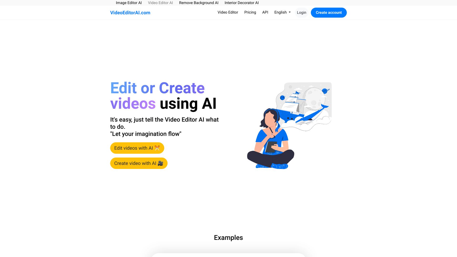 VideoEditorAI.com screenshot