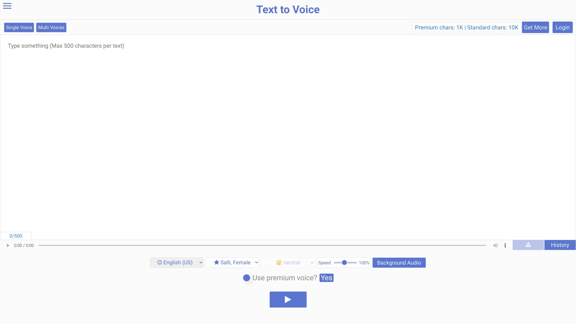 Texttovoice.online screenshot