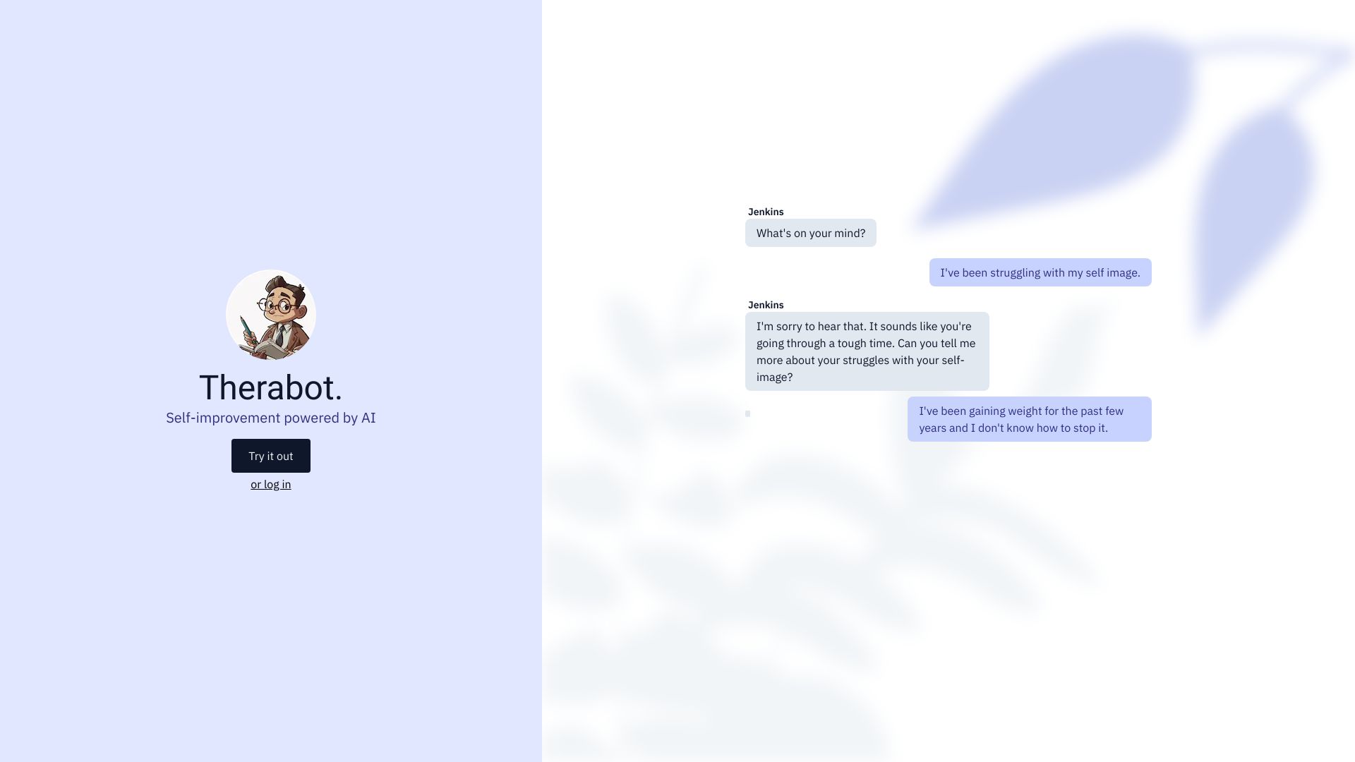 Therabot screenshot