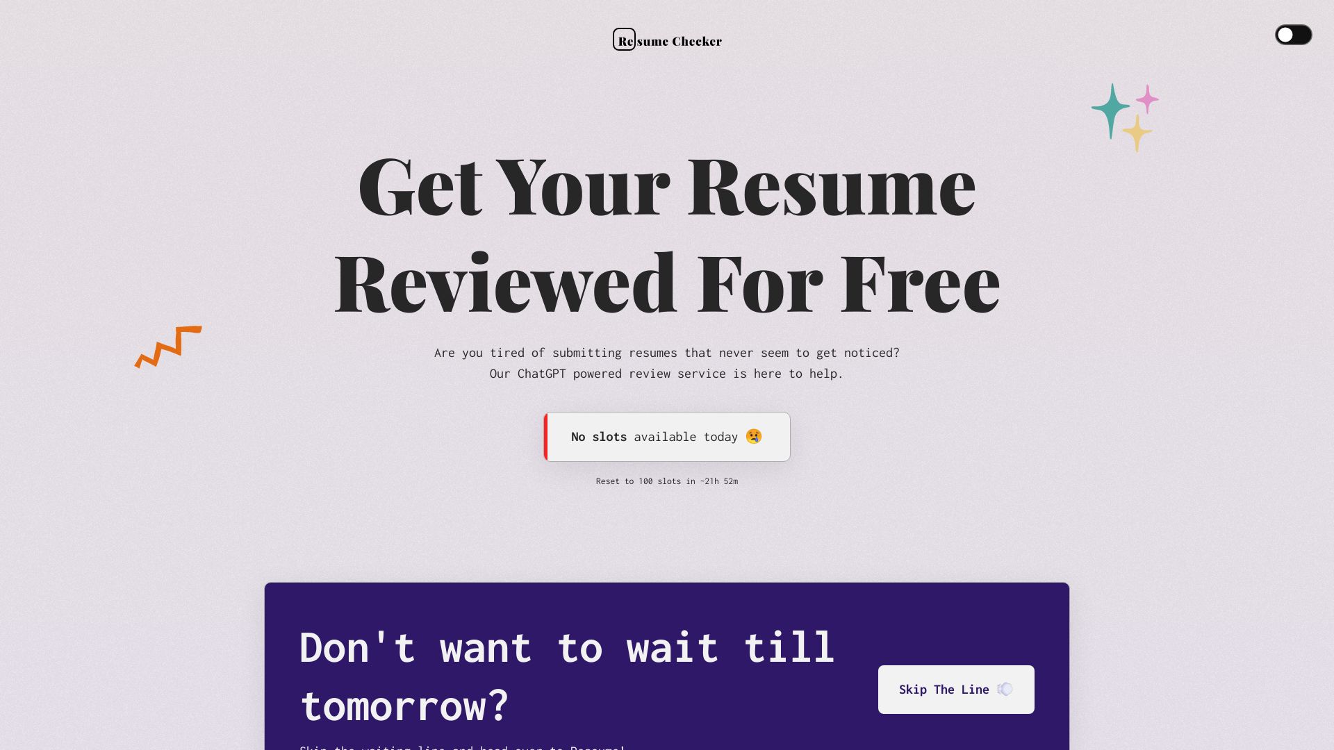 AI Powered Resume Checker screenshot