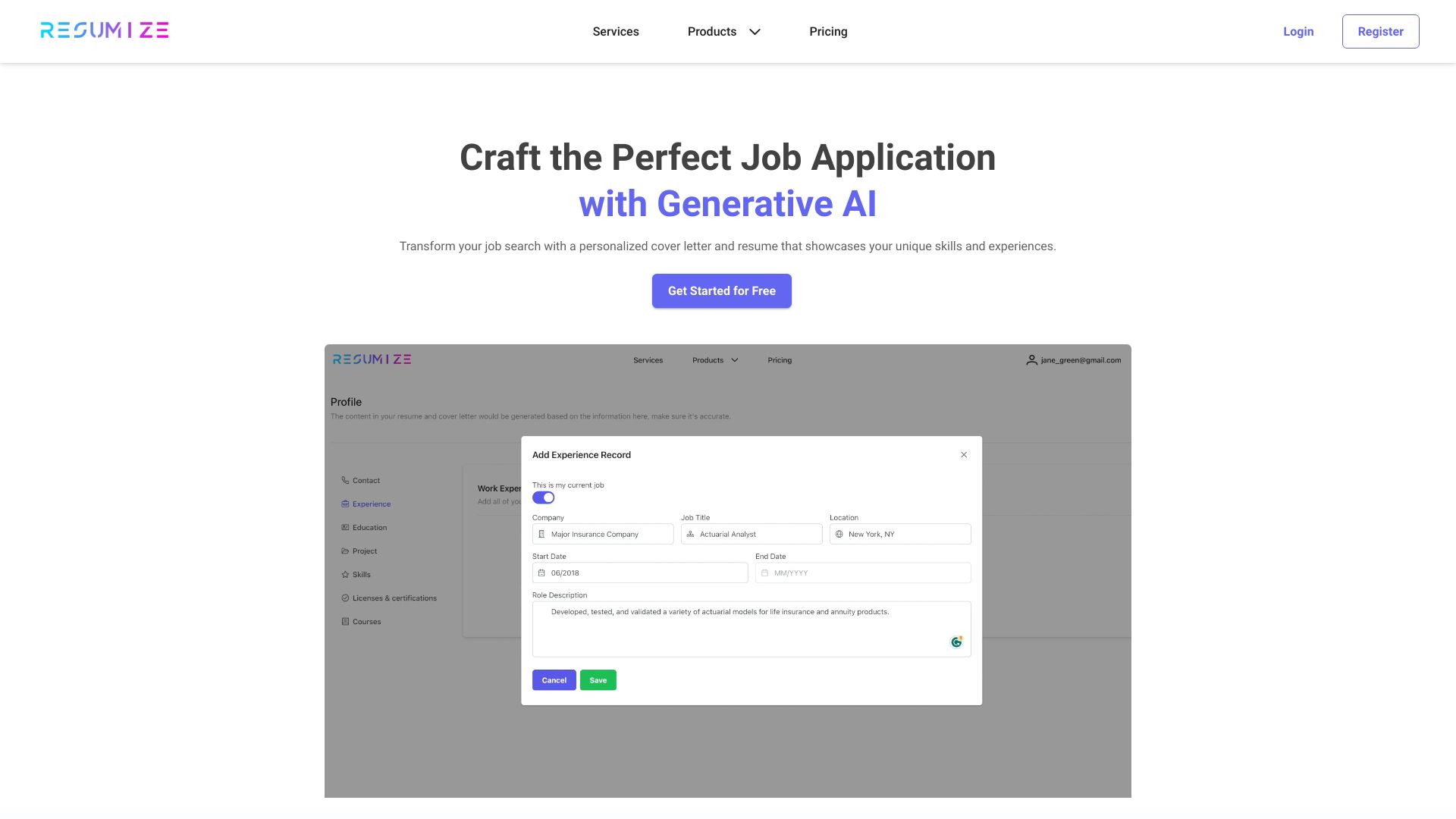 Resumize screenshot