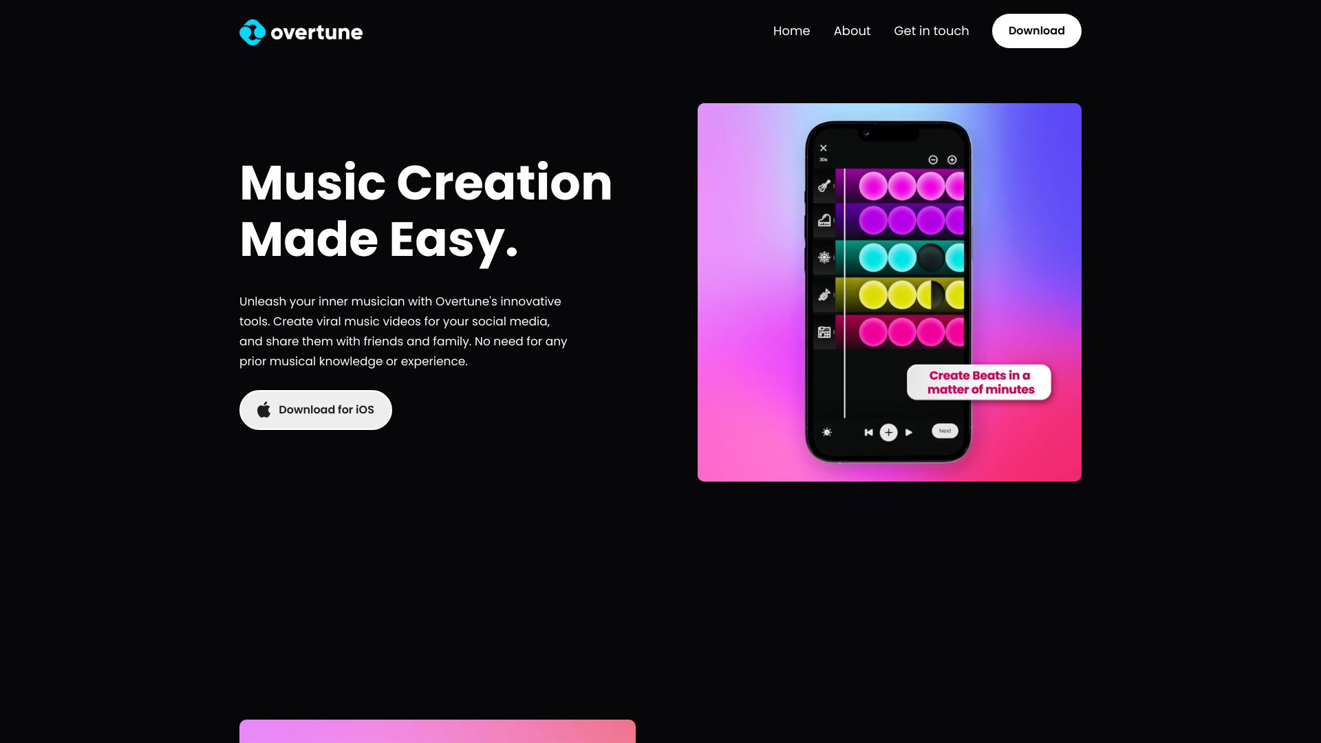Overtune screenshot