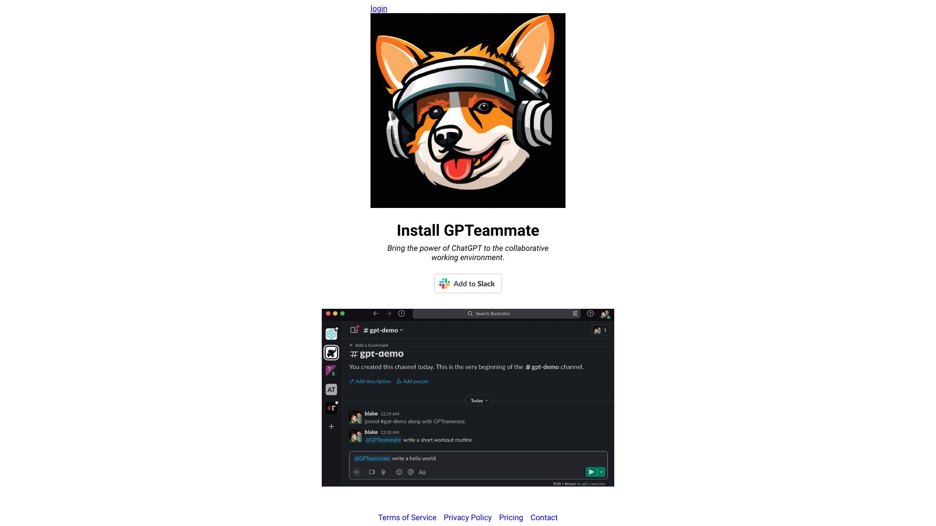GPTeammate screenshot