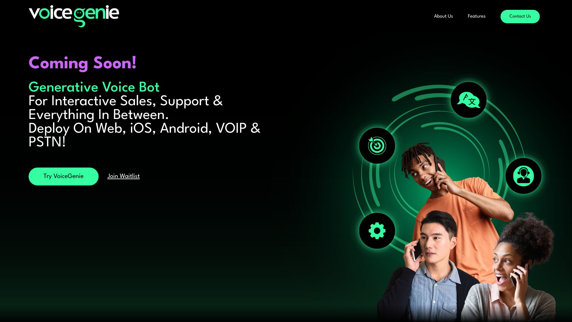 VoiceGenie screenshot