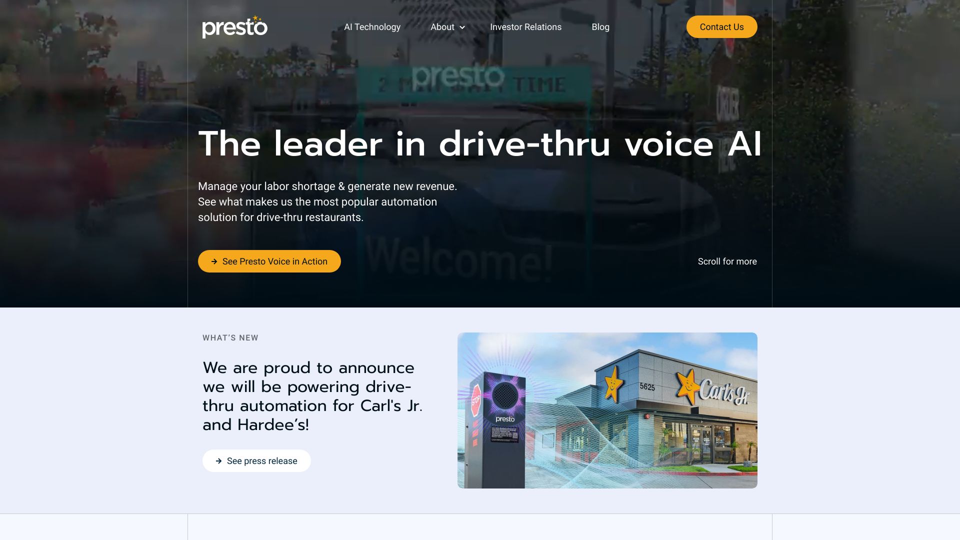 Presto screenshot