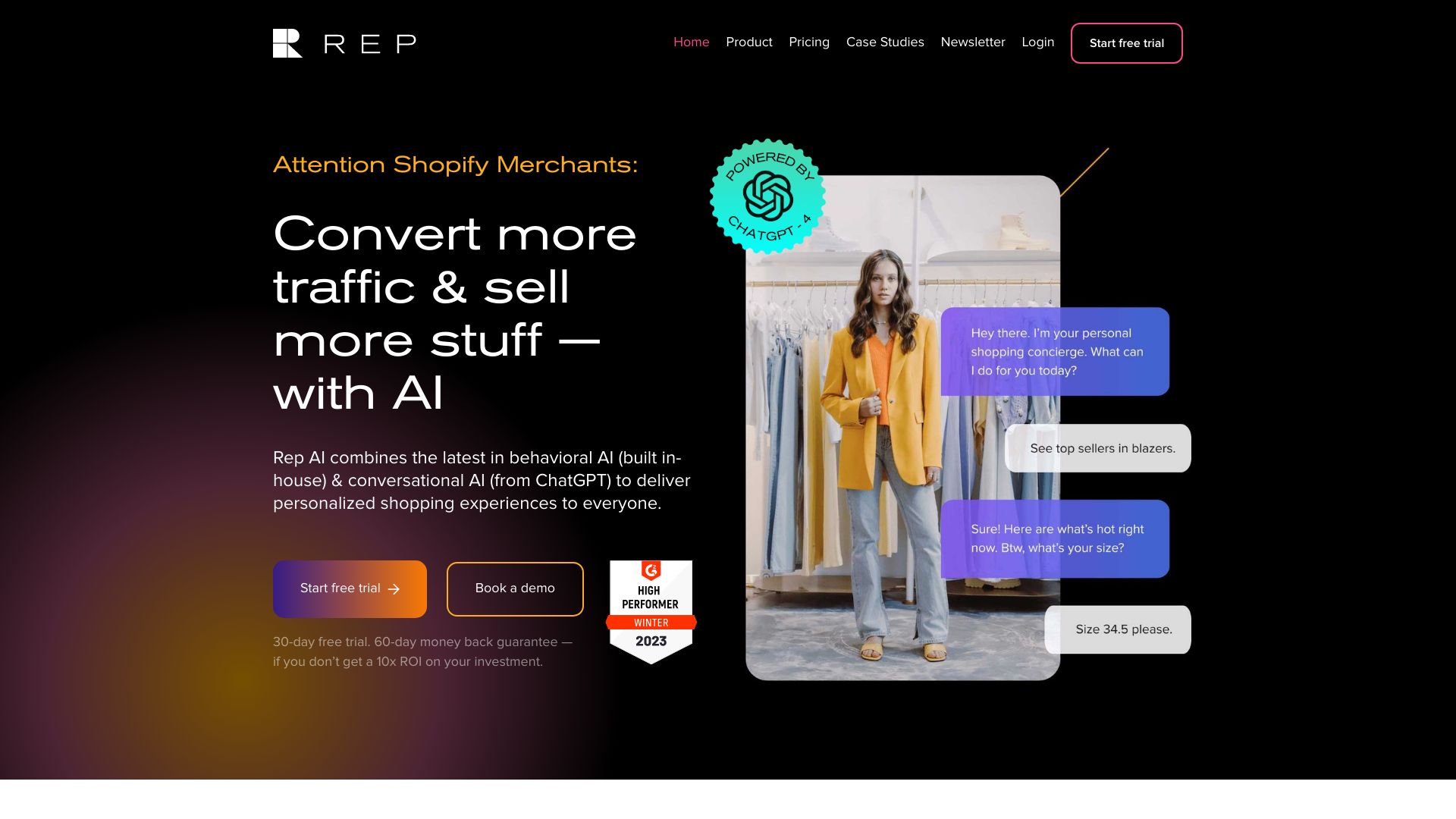 Rep AI screenshot