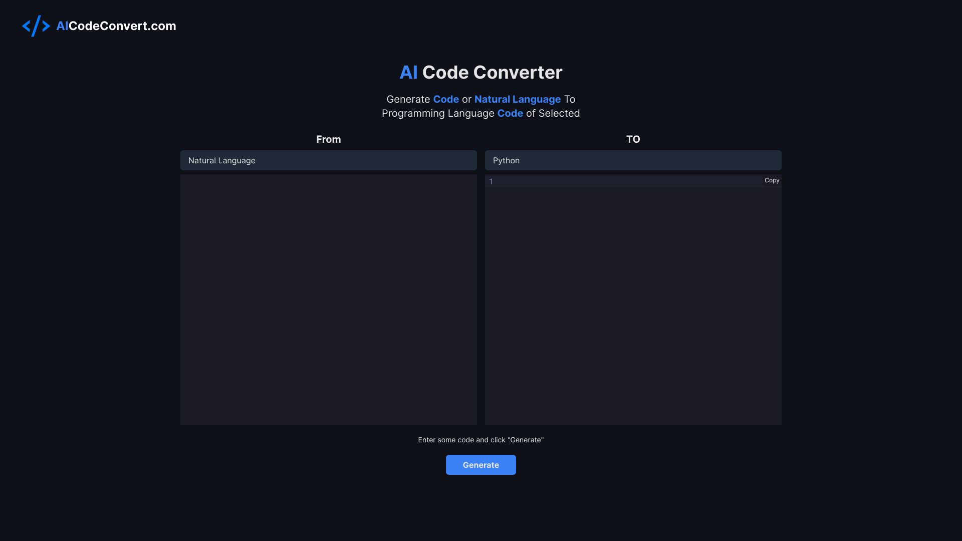 AICodeConvert screenshot