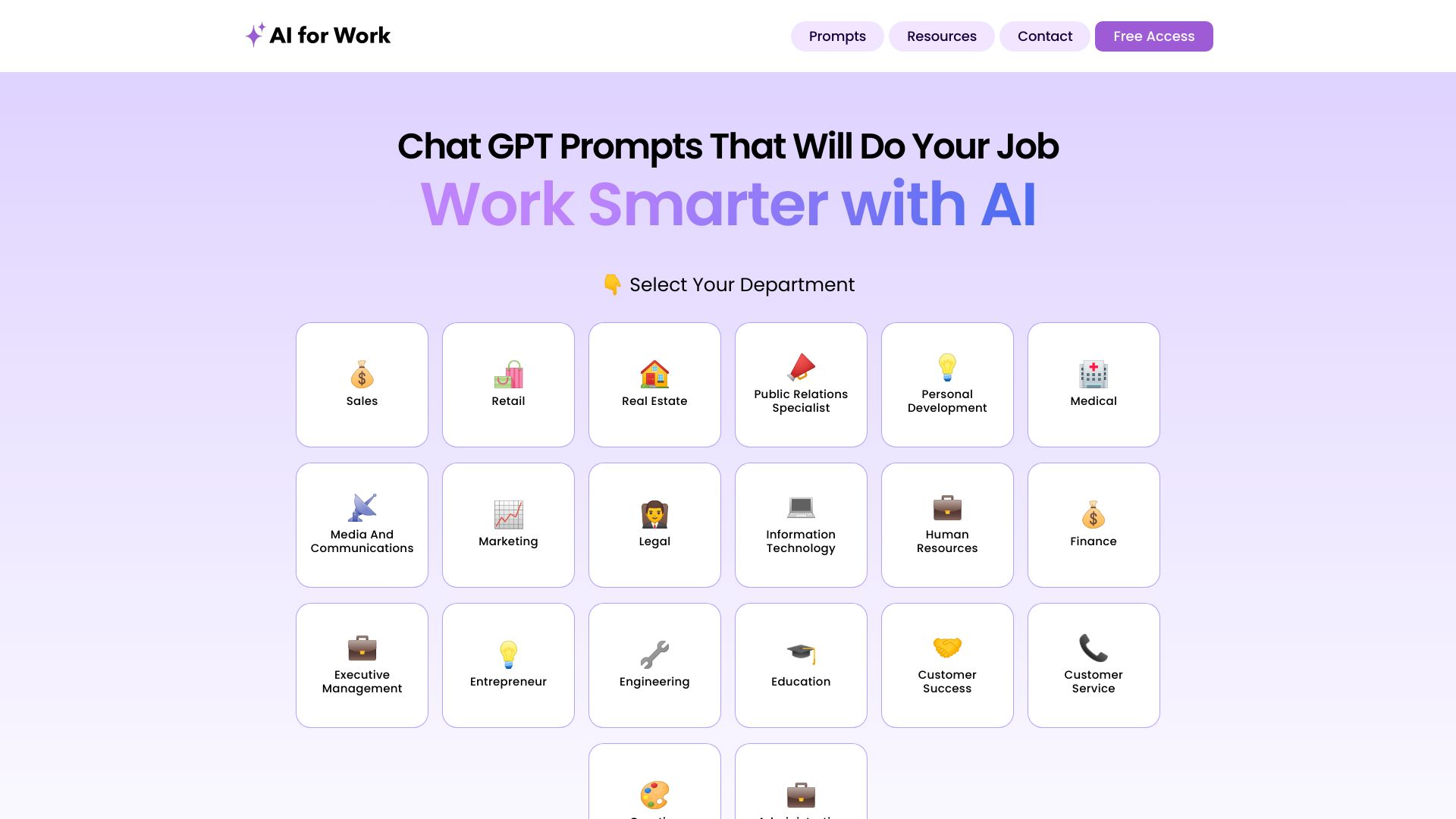 AIforWork.co screenshot