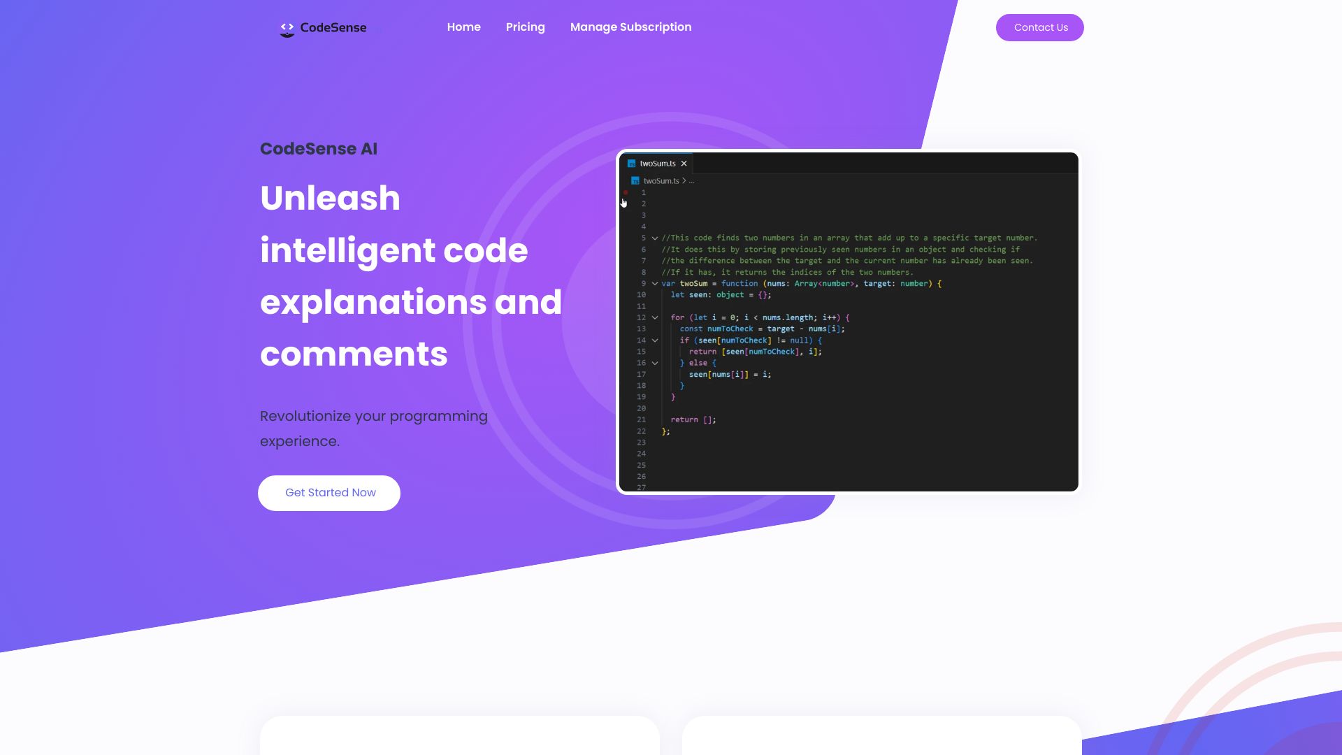 CodeSense AI screenshot
