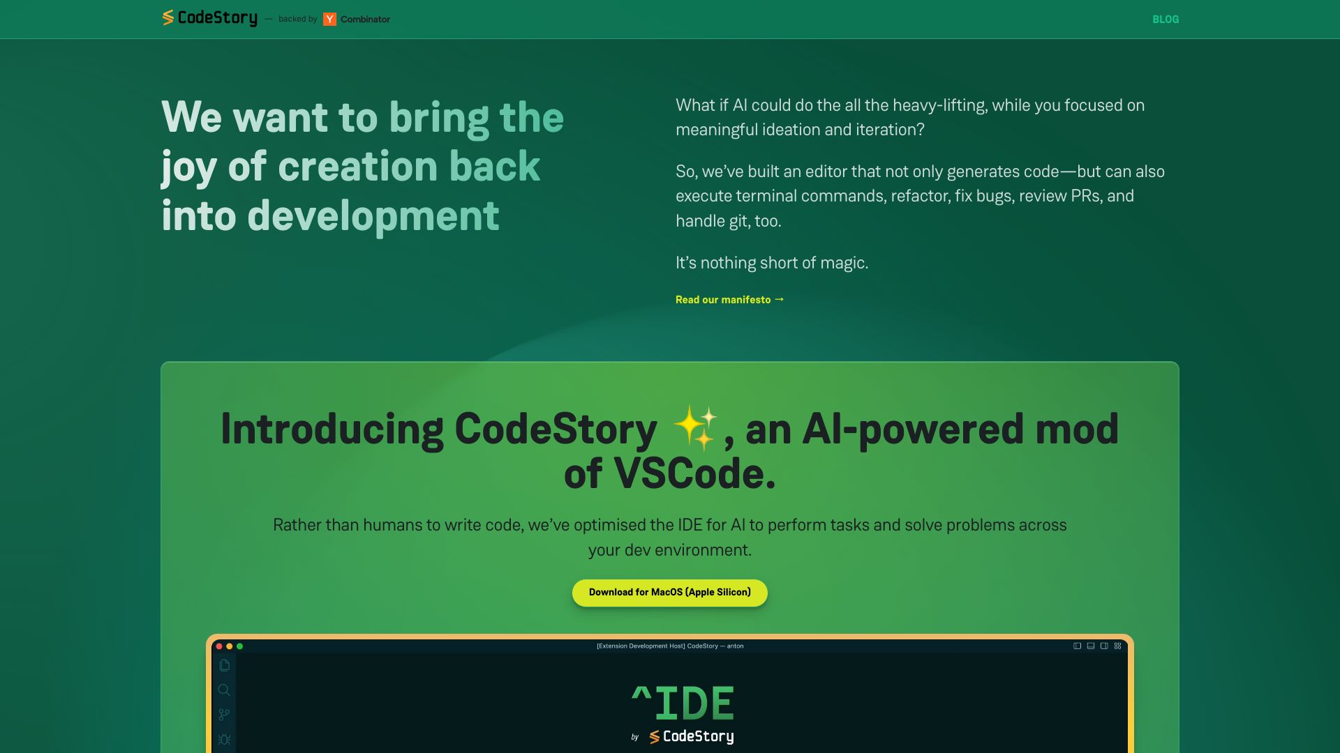 CodeStory screenshot