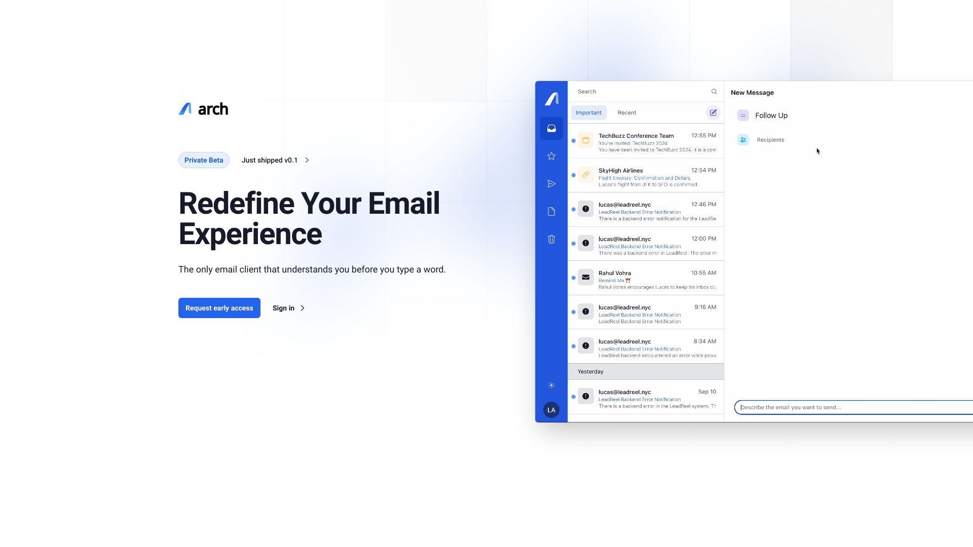 Arch screenshot