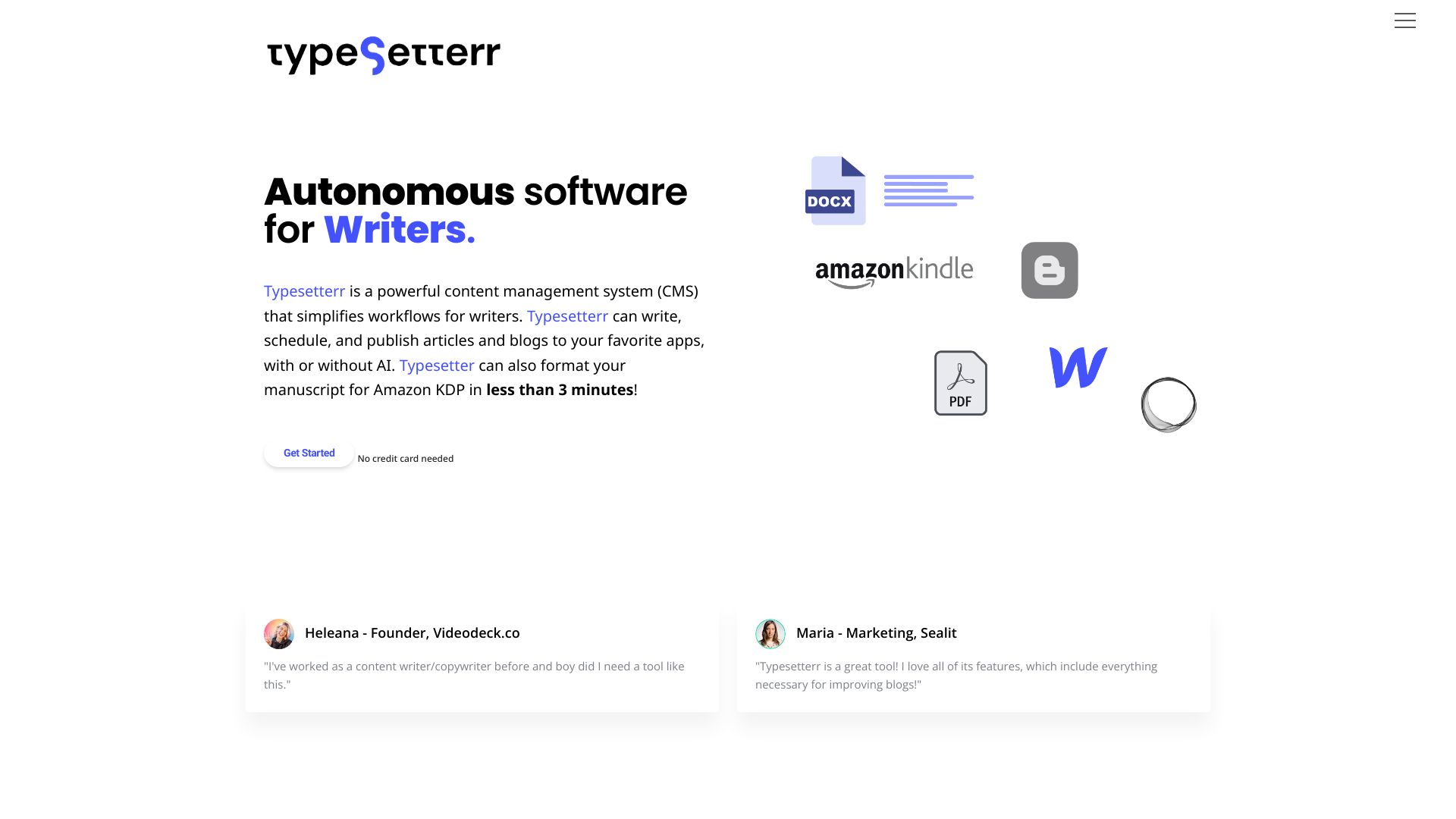 Typesetterr screenshot