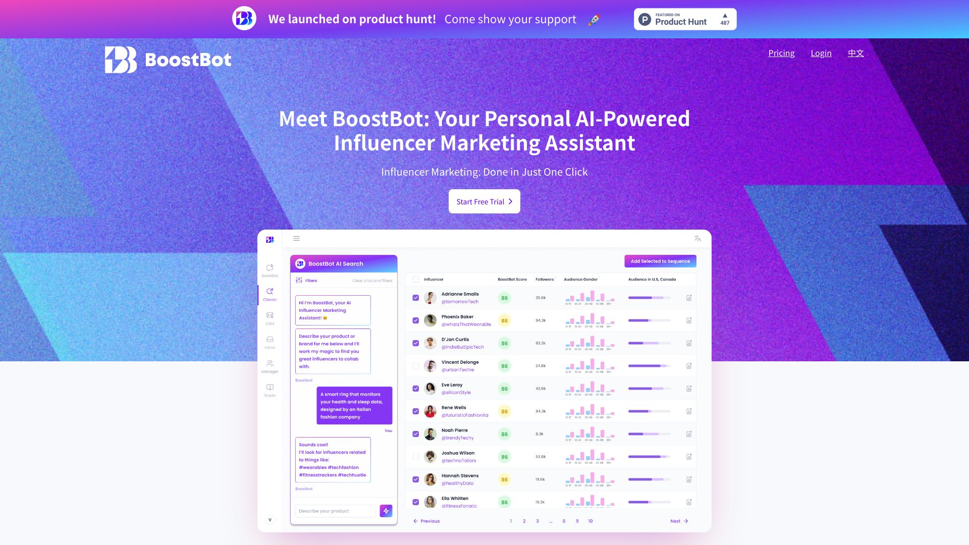 BoostBot screenshot