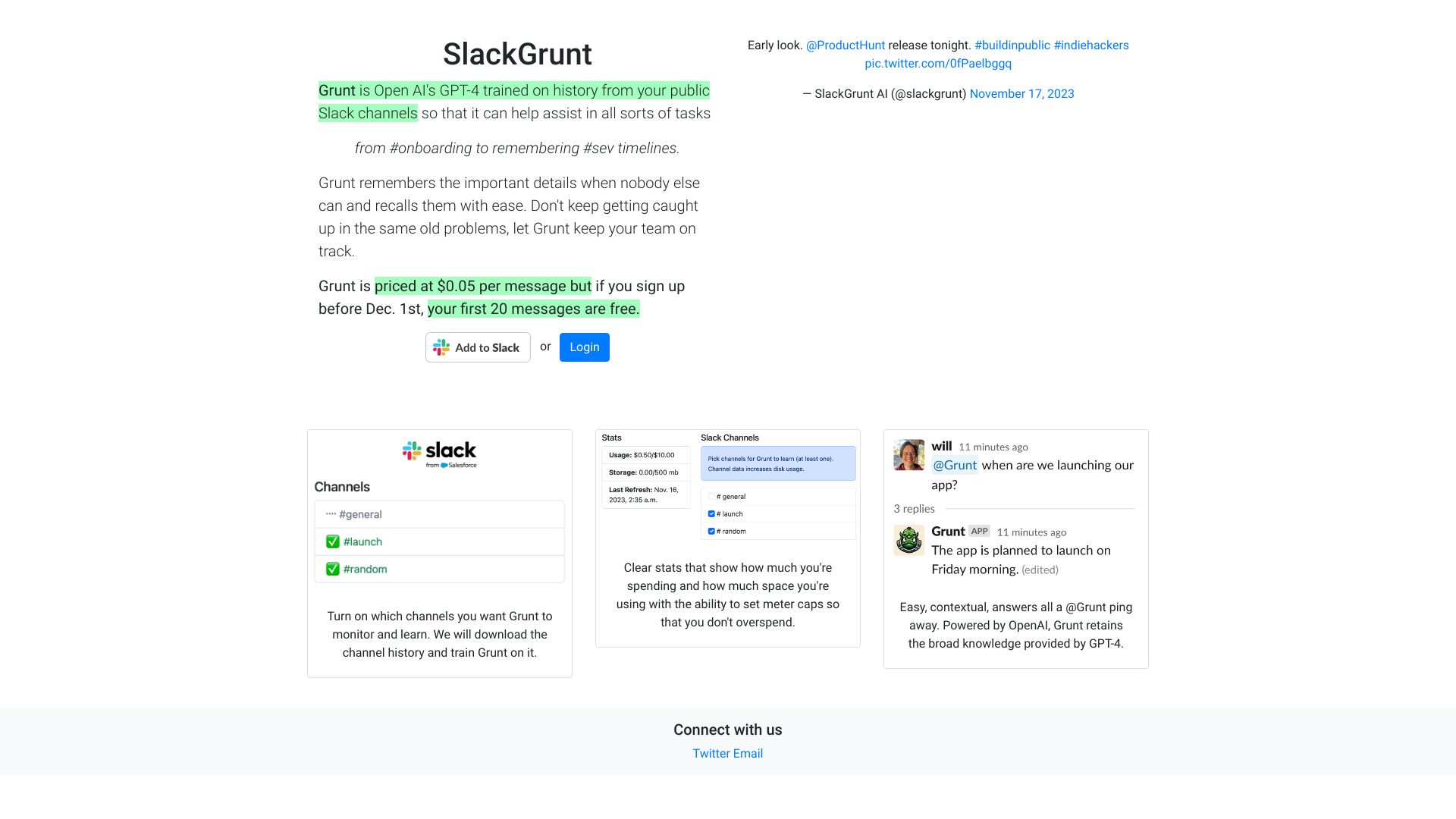 SlackGrunt screenshot