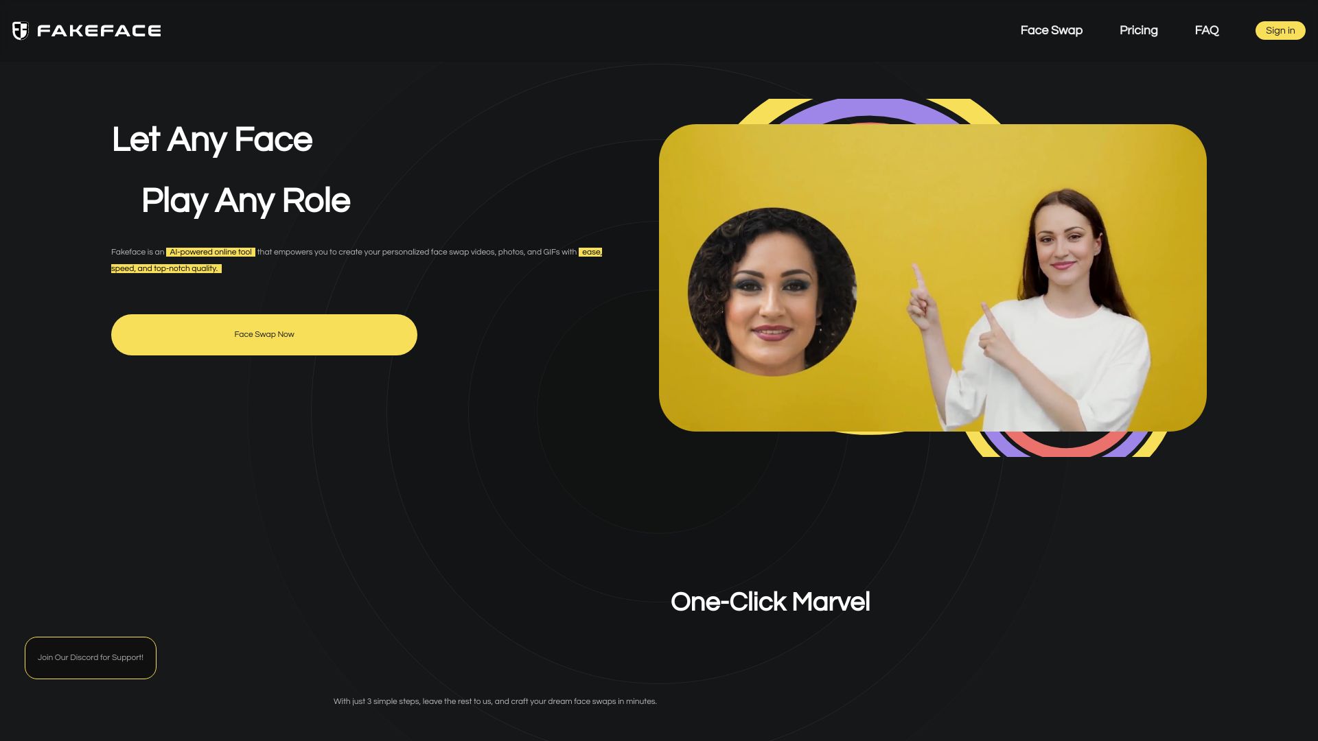 Fakeface screenshot