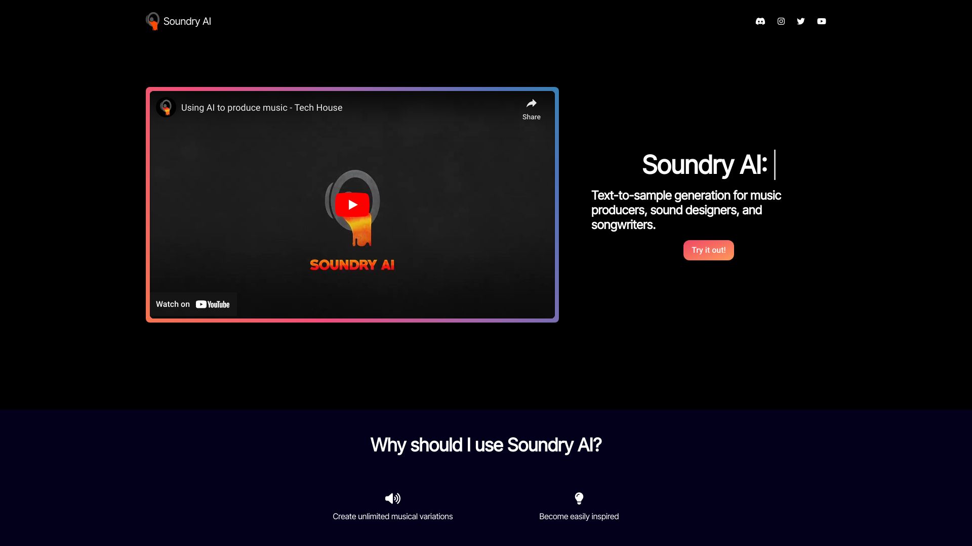 Soundry AI screenshot