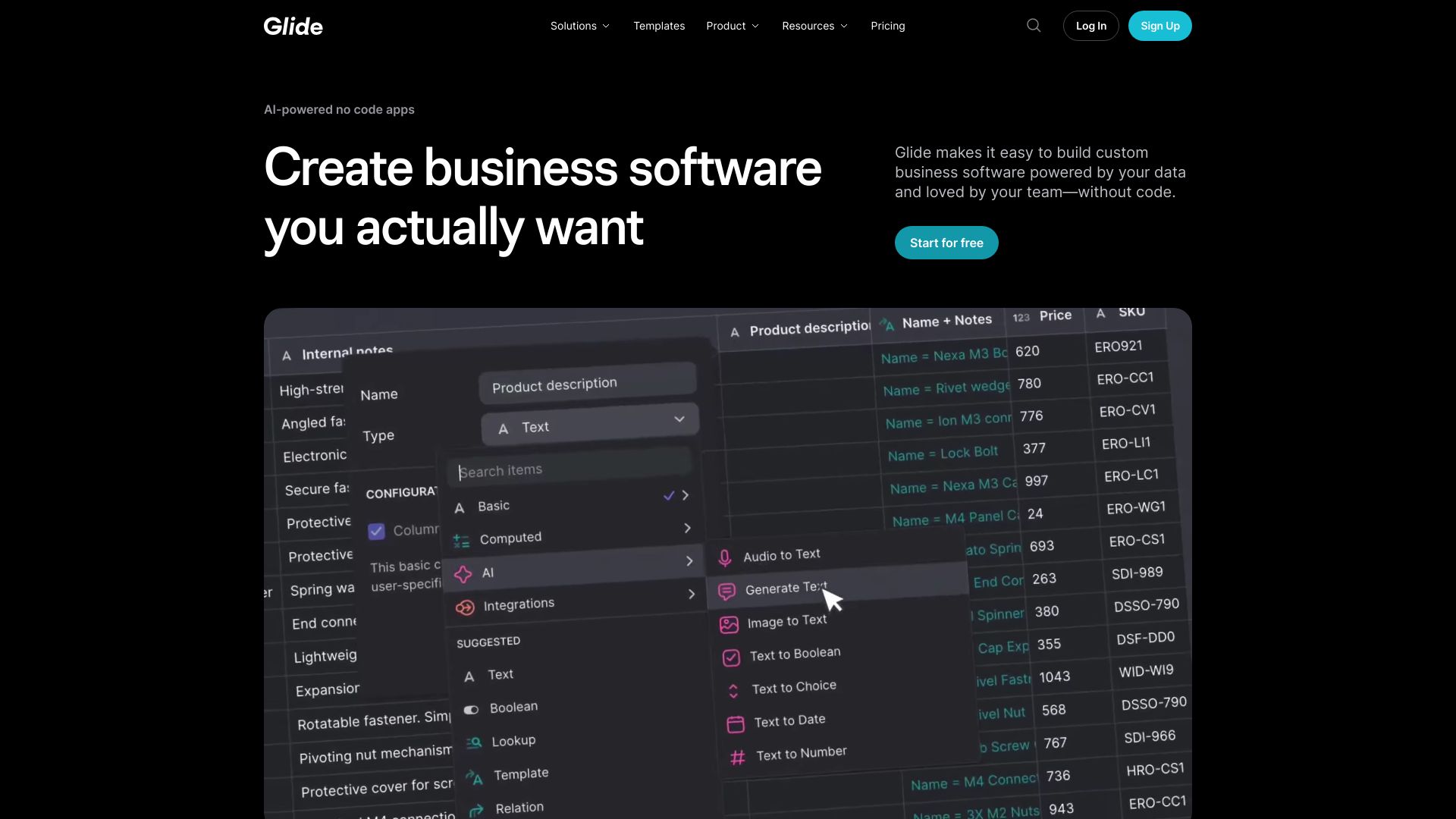 Glide screenshot