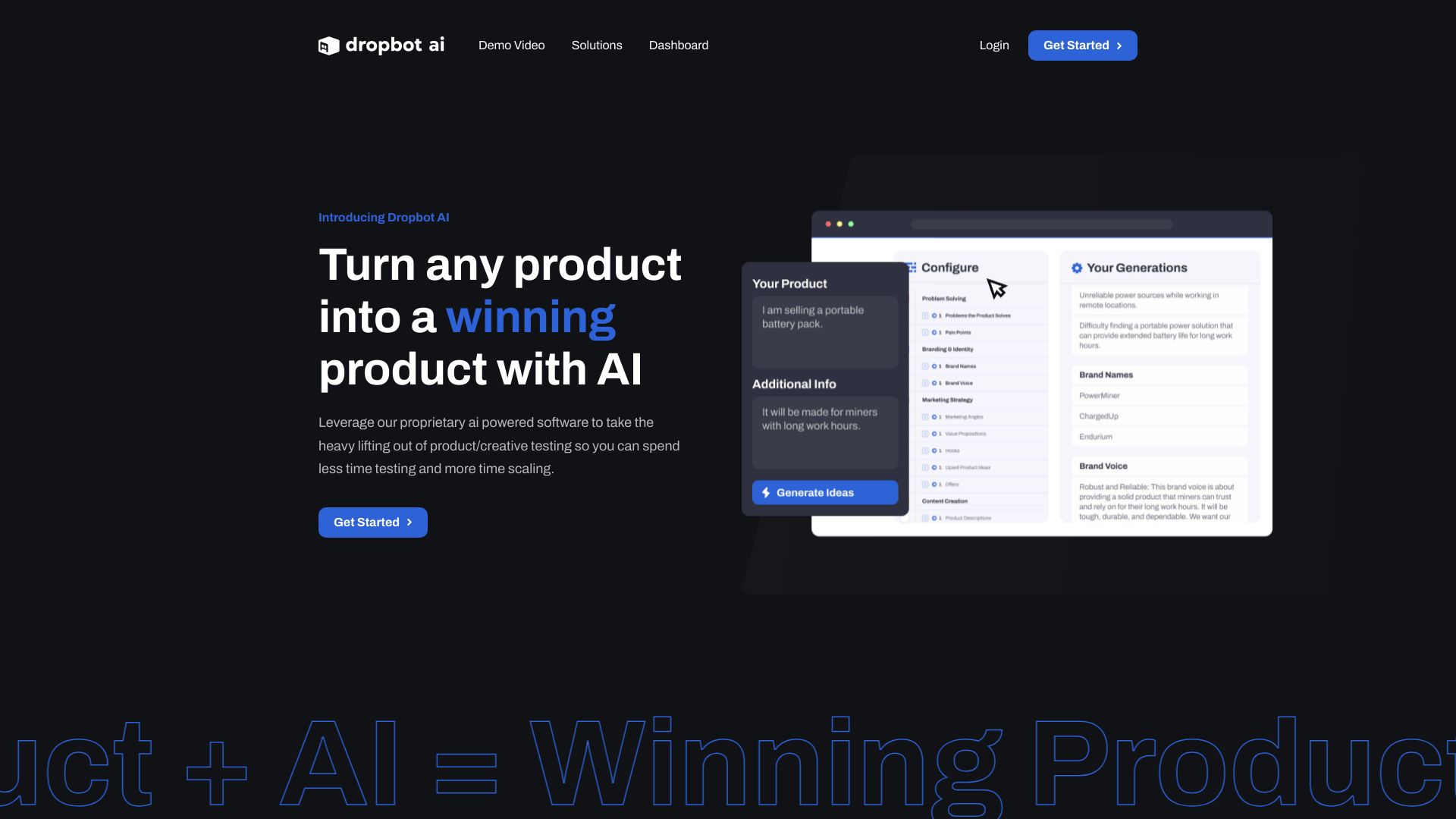 Dropbotai screenshot