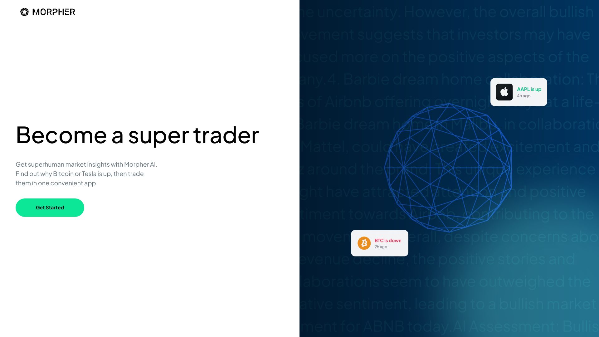 Morpher AI screenshot