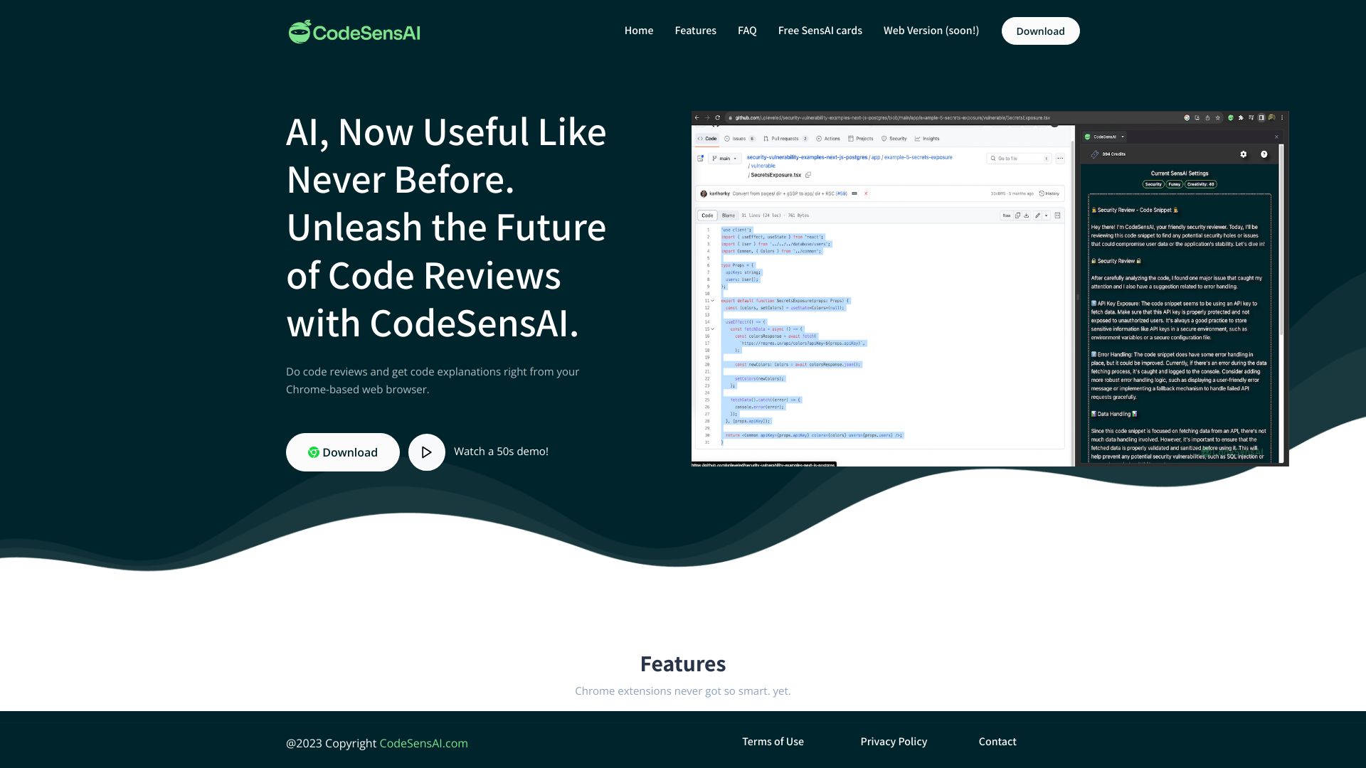 CodeSensAI screenshot