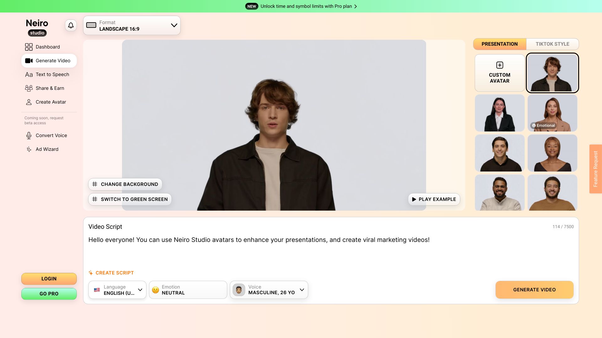 Neiro.AI screenshot