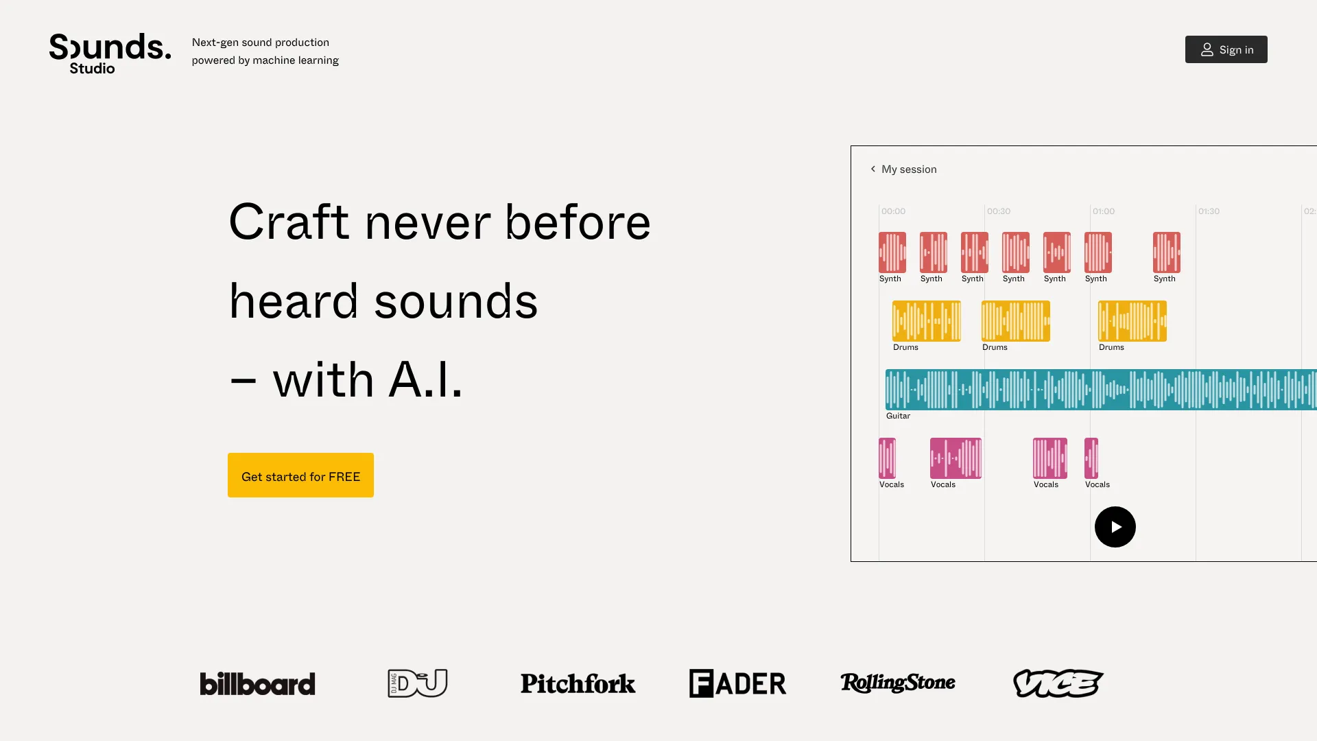 Sounds.Studio screenshot