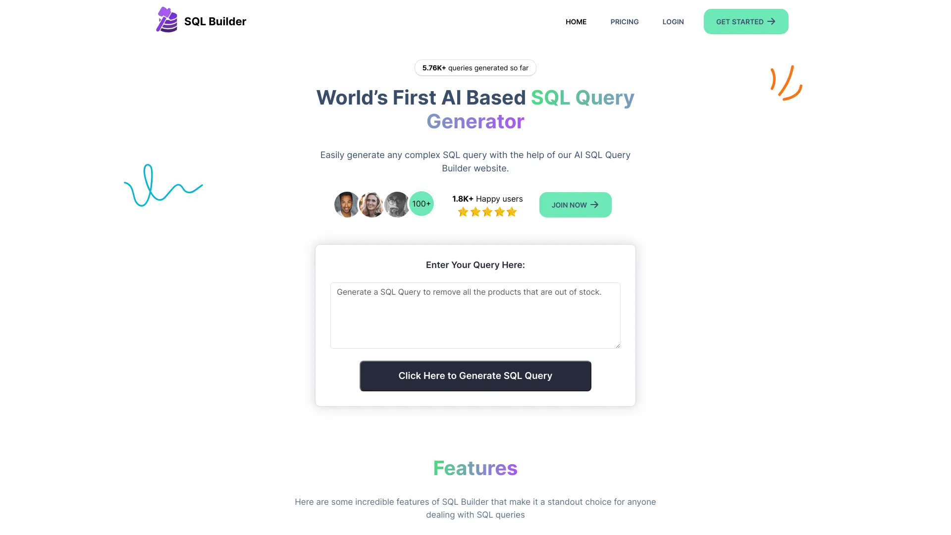 SQLBuilder.ai screenshot