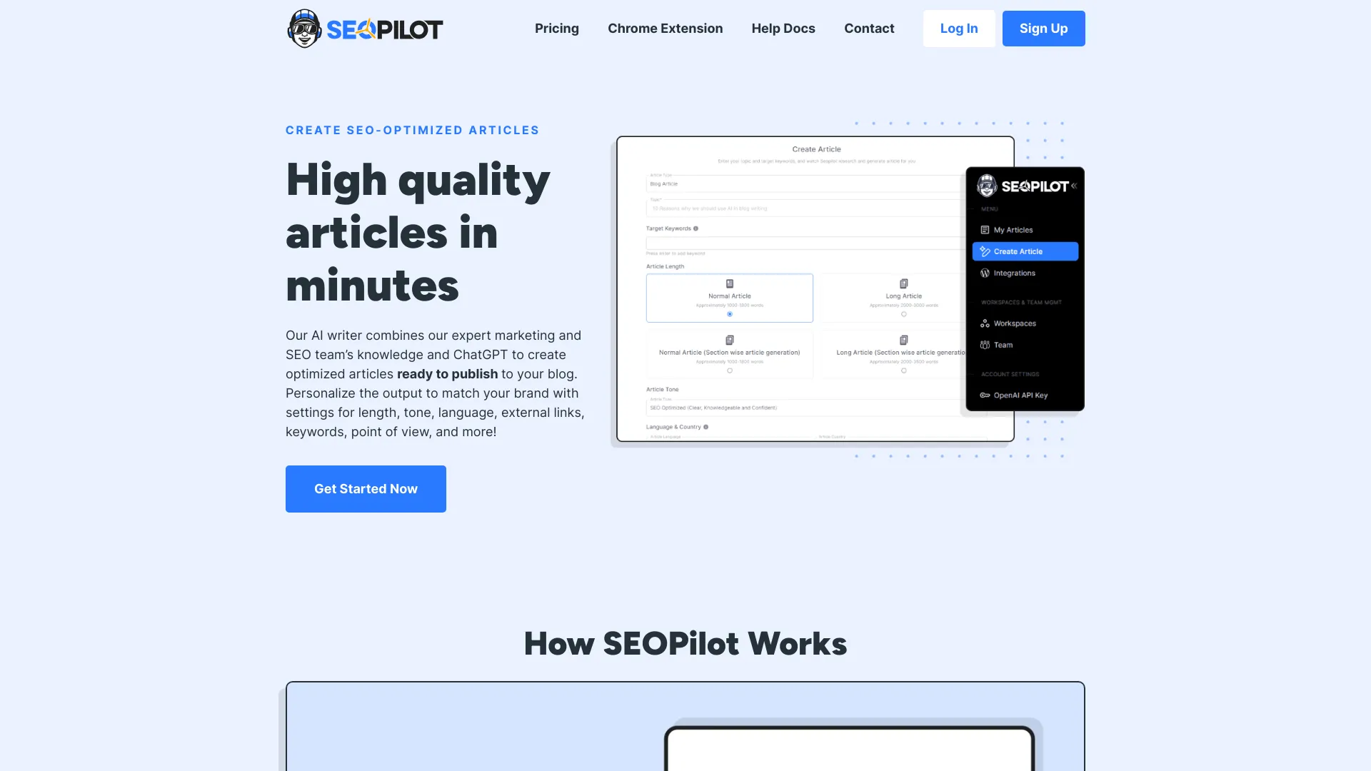 SEOPilot screenshot