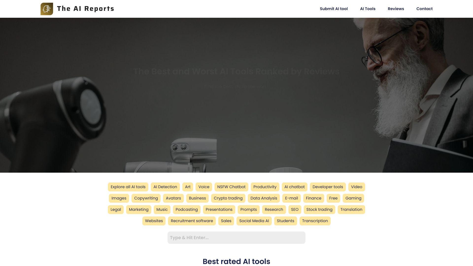 The AI Reports screenshot