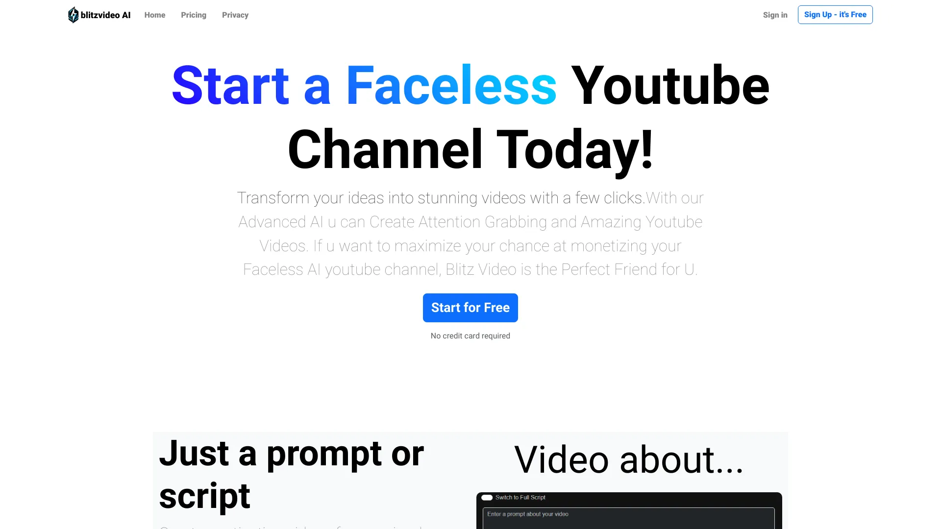 BlitzVideo screenshot