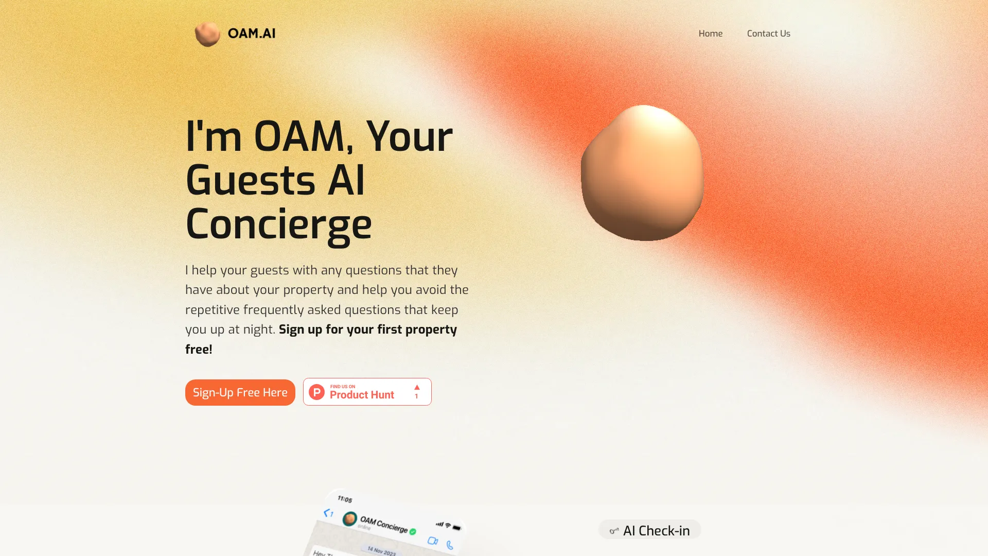 OAM AI screenshot