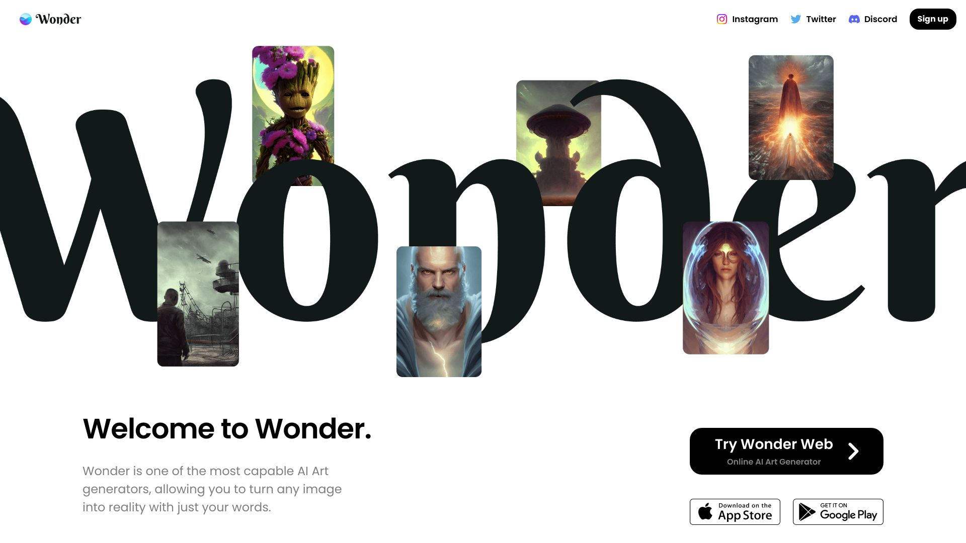 Wonder AI screenshot