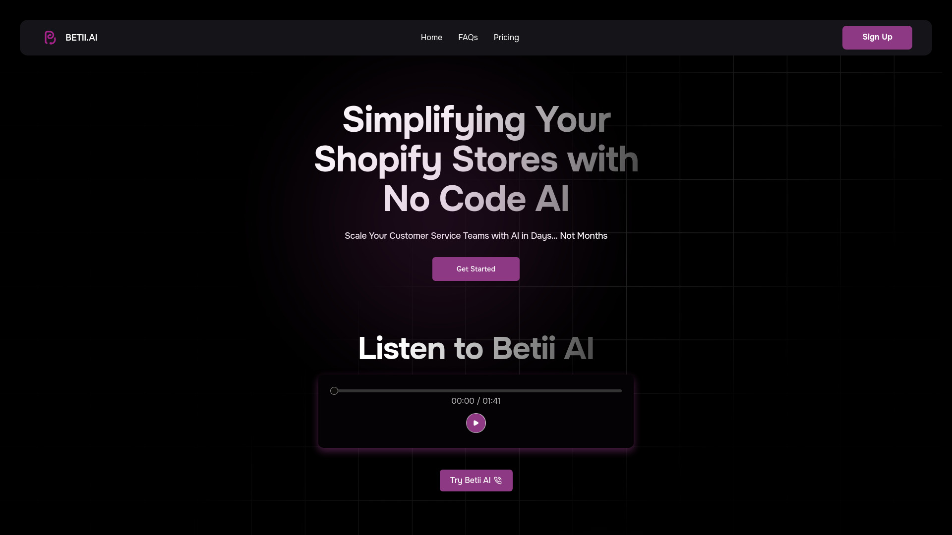 Betii AI screenshot