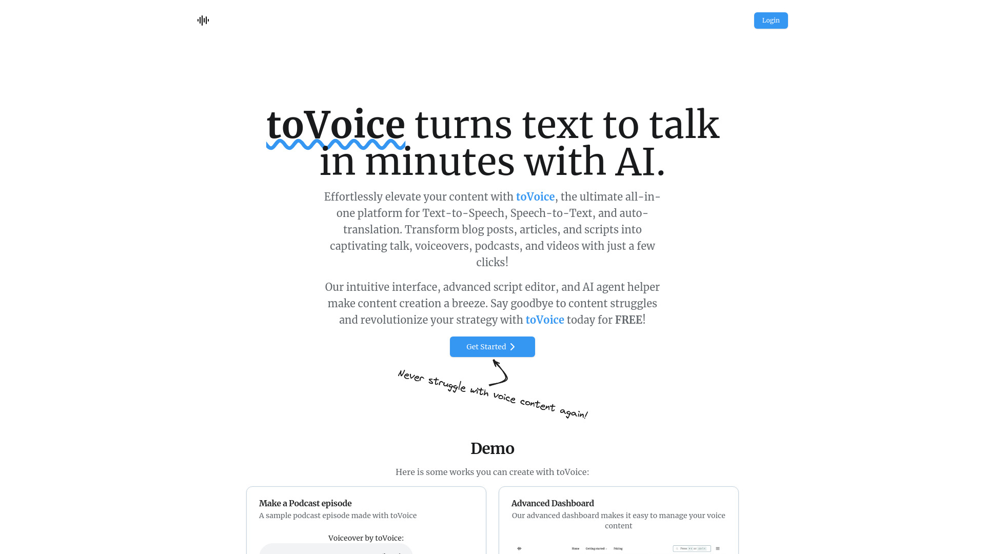toVoice screenshot
