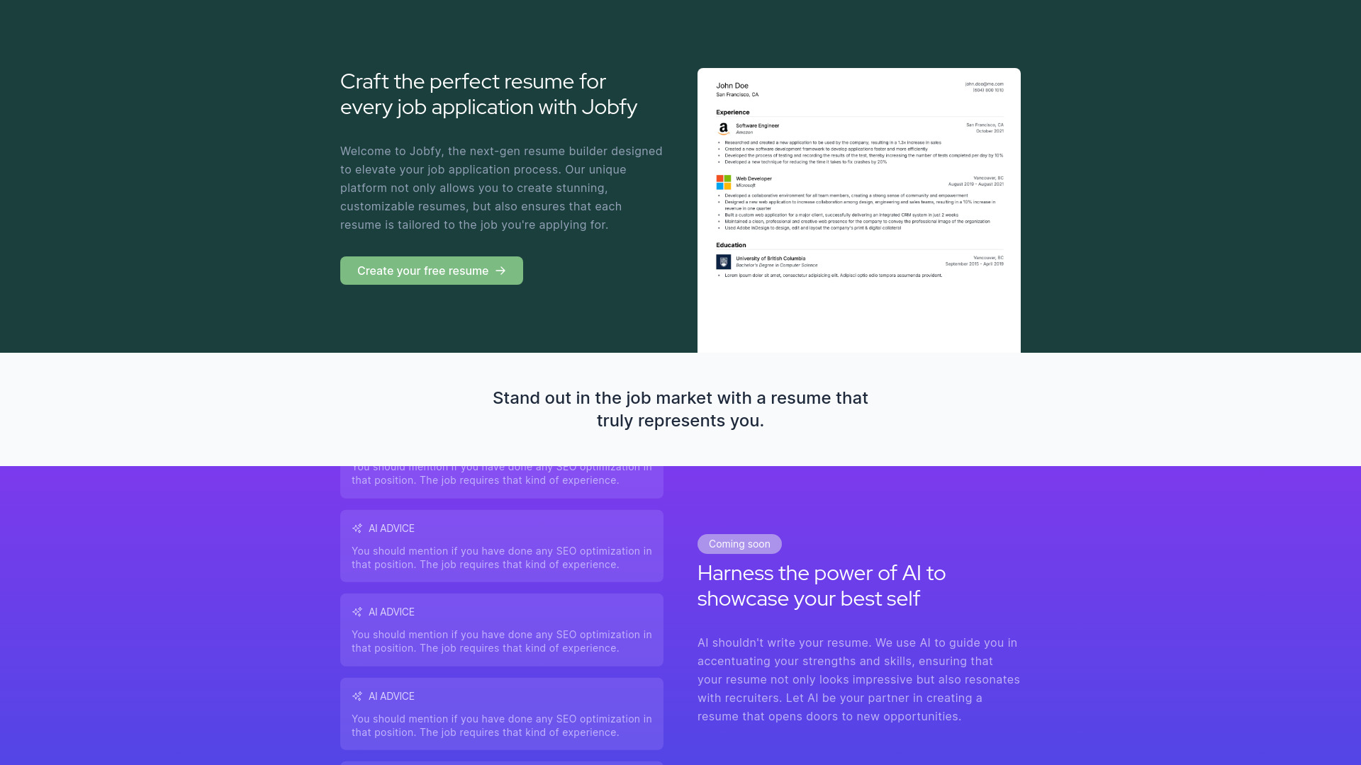 Jobfy screenshot