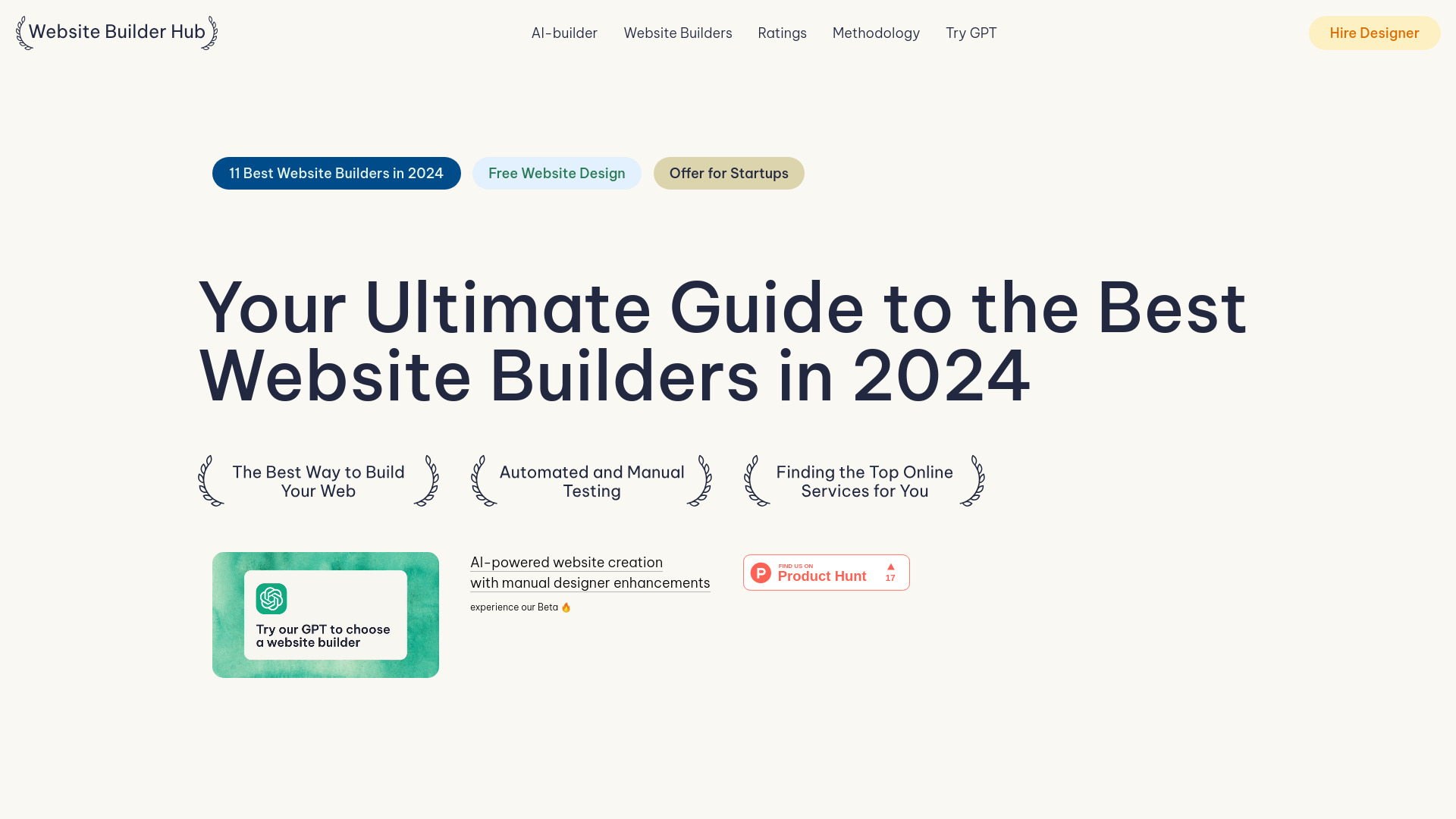 Website Builder Hub screenshot