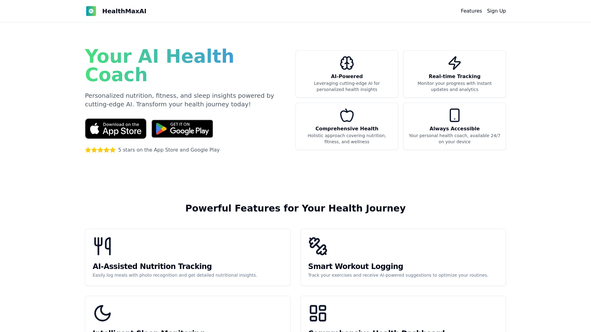 HealthMaxAI screenshot