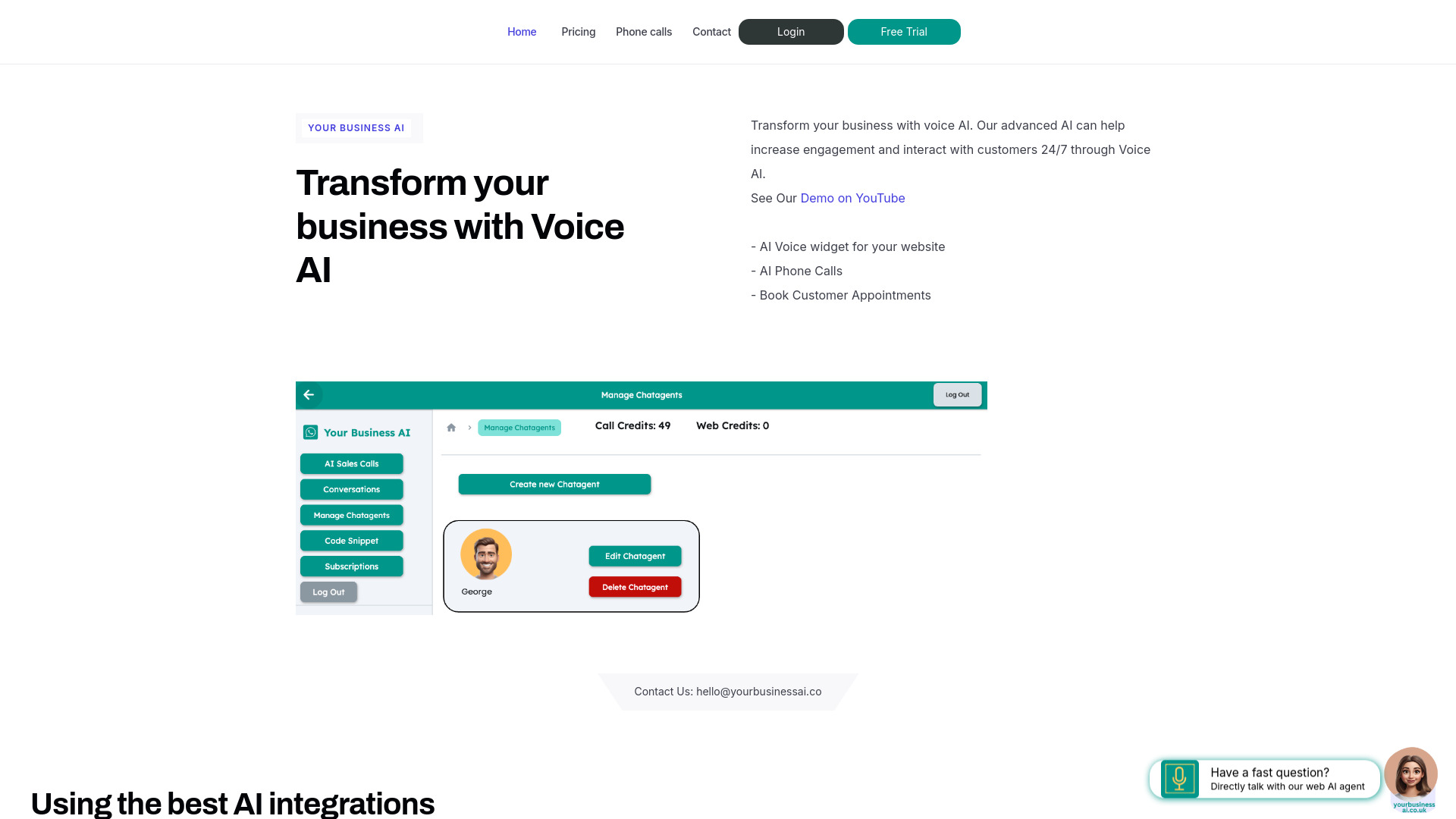 Your Business AI screenshot