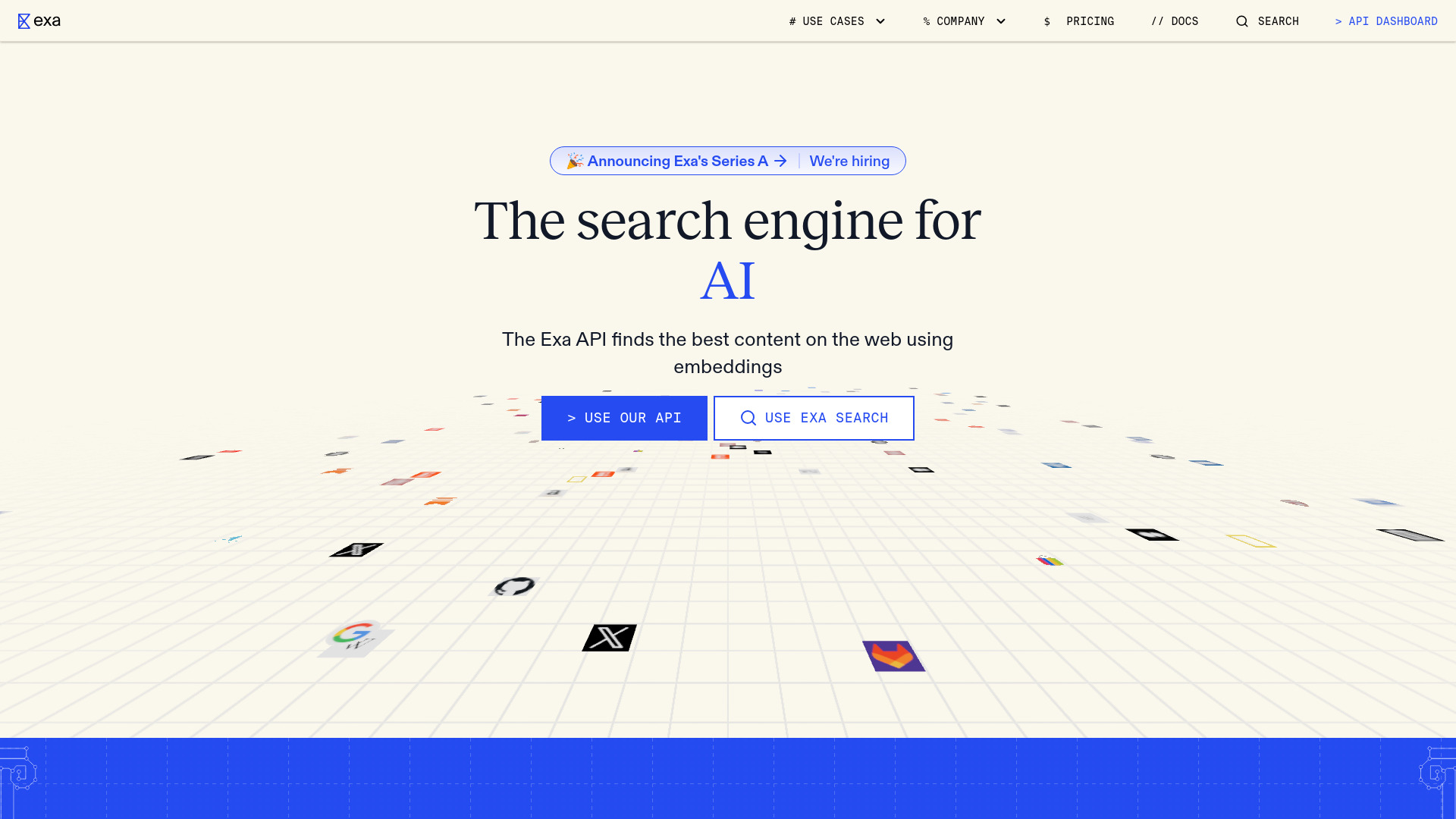Exa screenshot