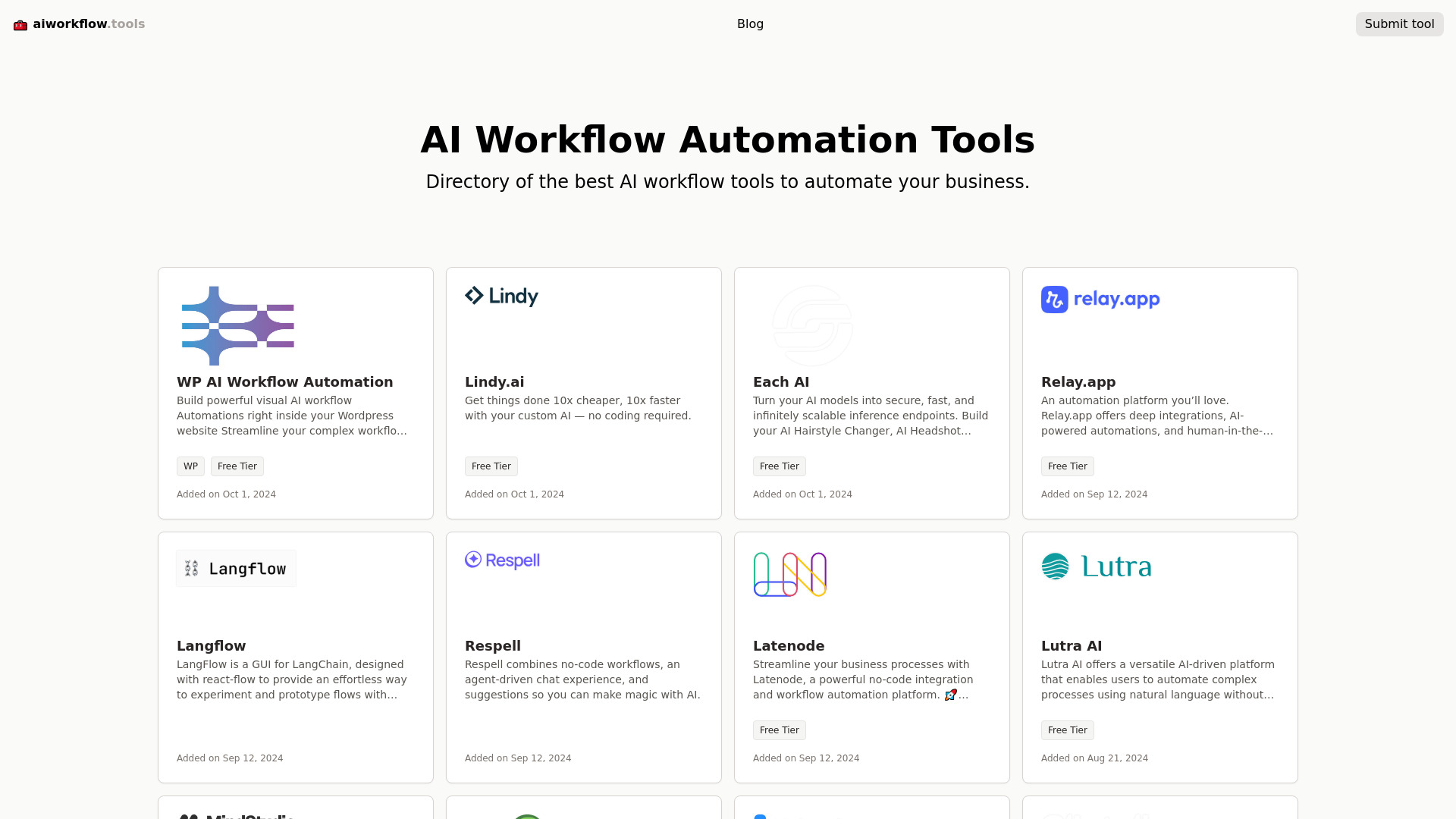 AI Workflow Automation Tools screenshot