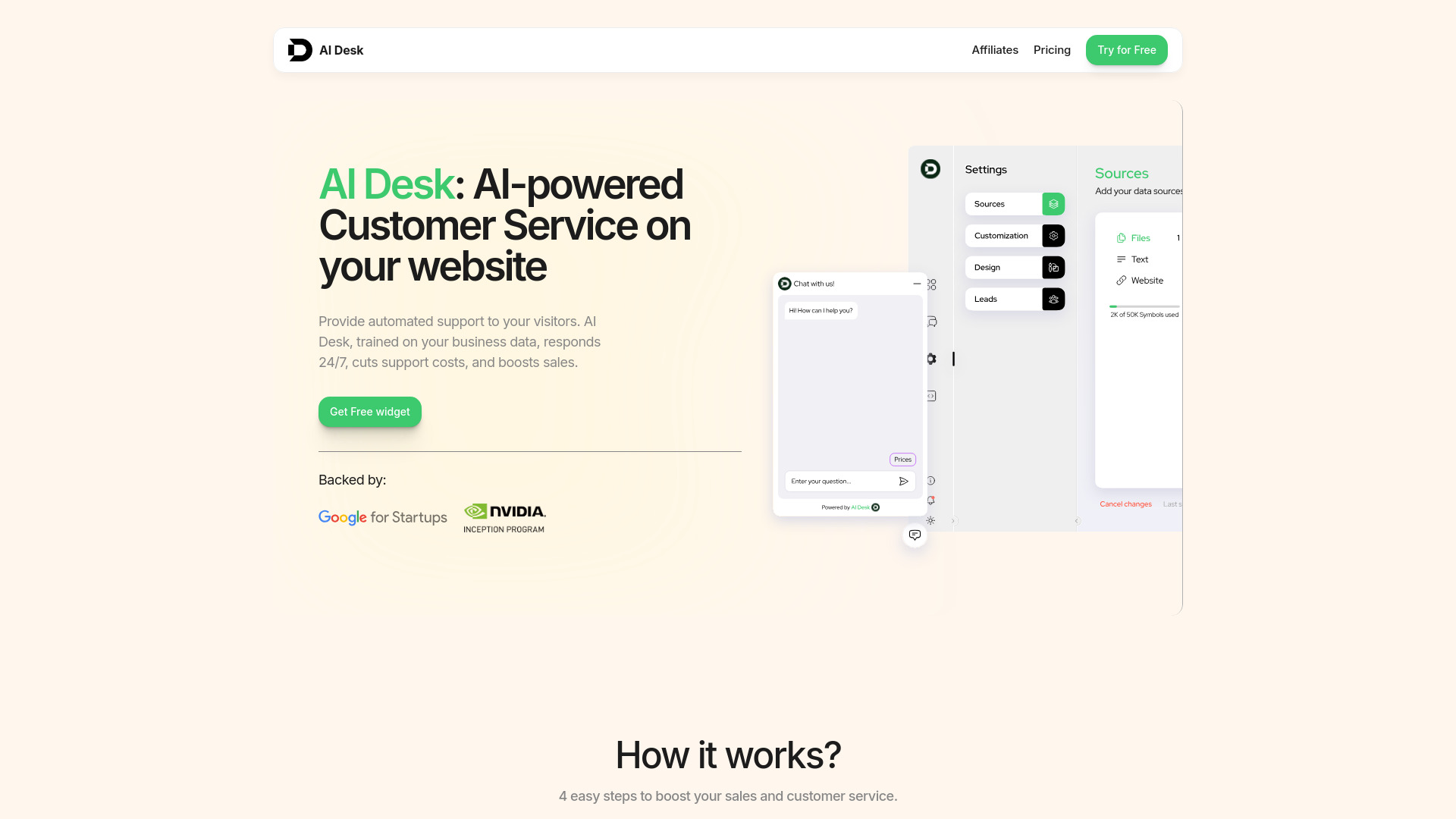 AI Desk screenshot