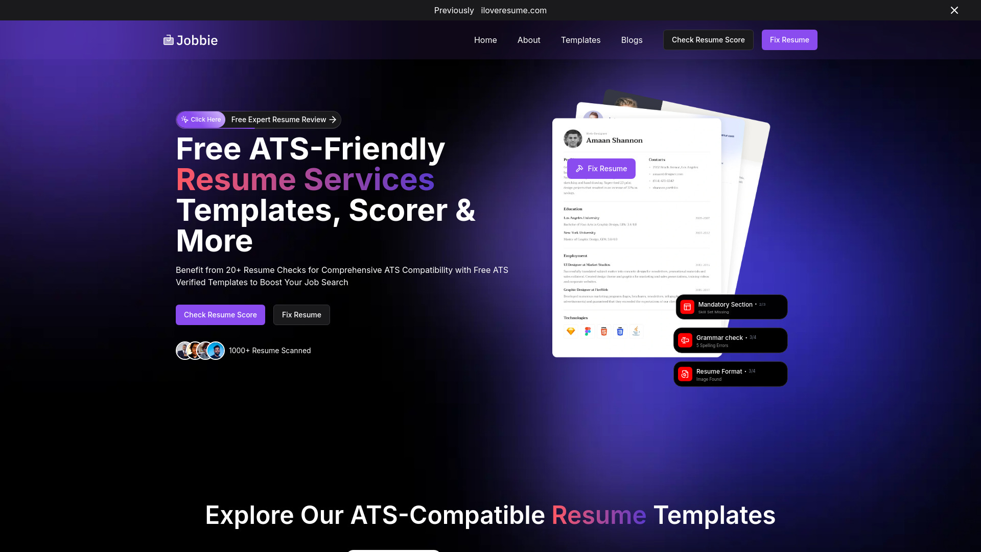 Jobbie screenshot