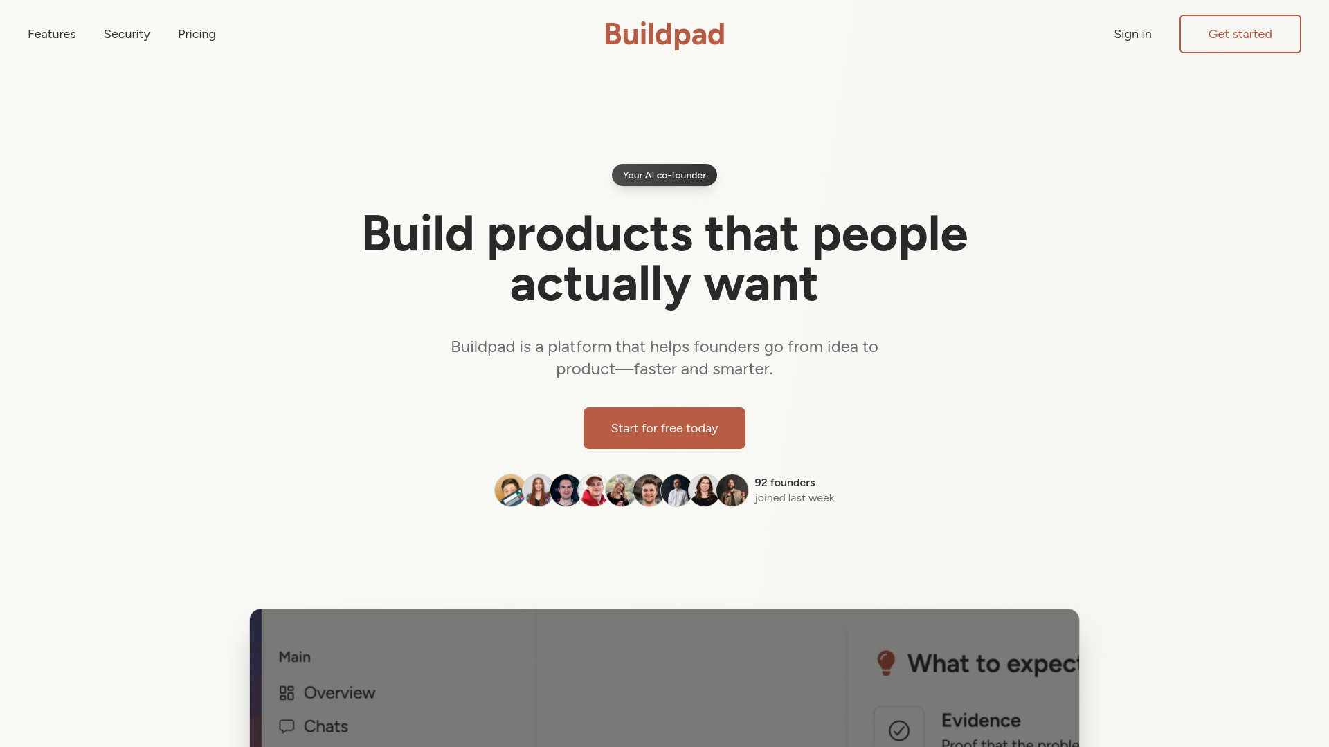 Buildpad screenshot