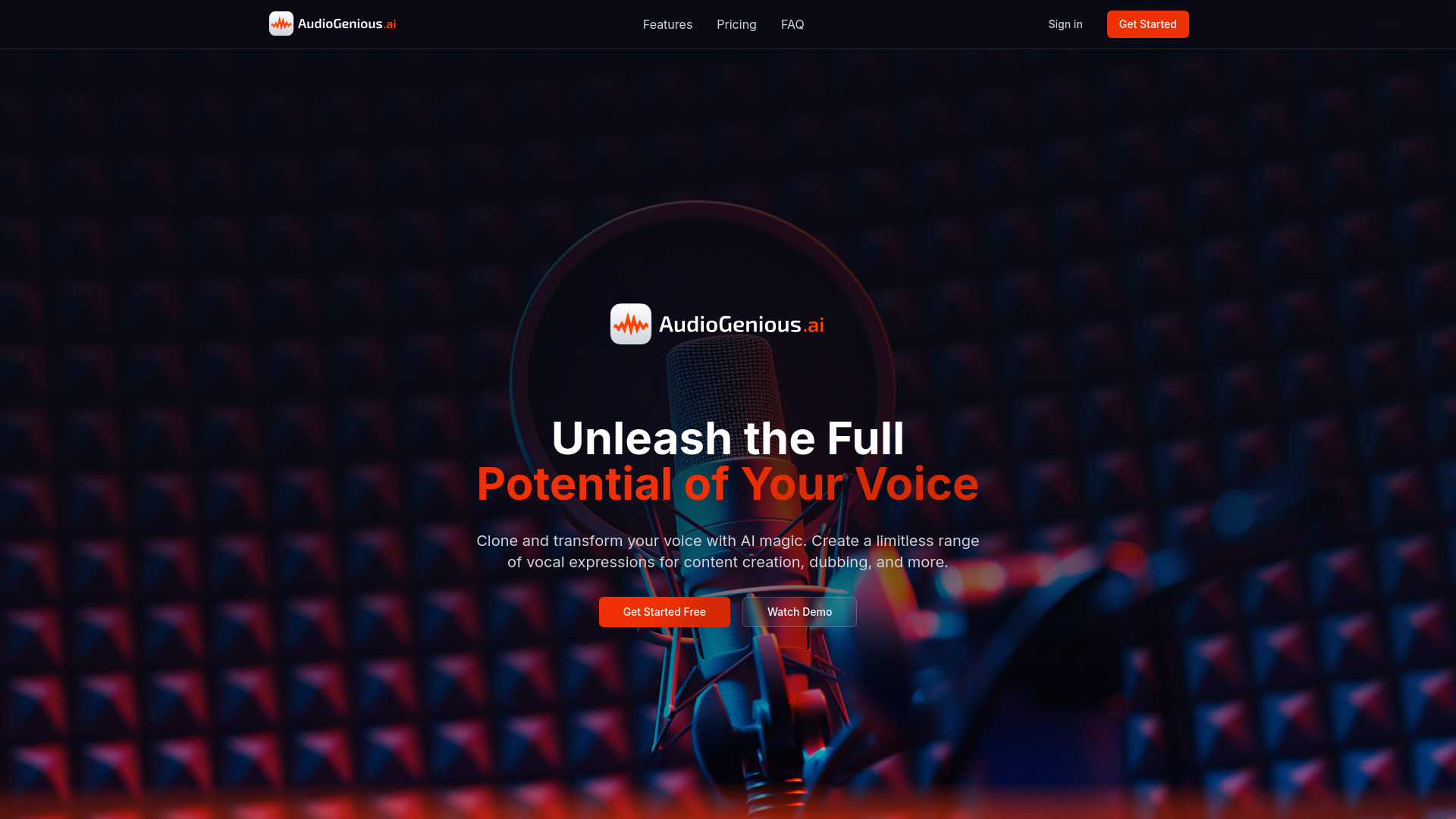 AudioGenius.ai screenshot