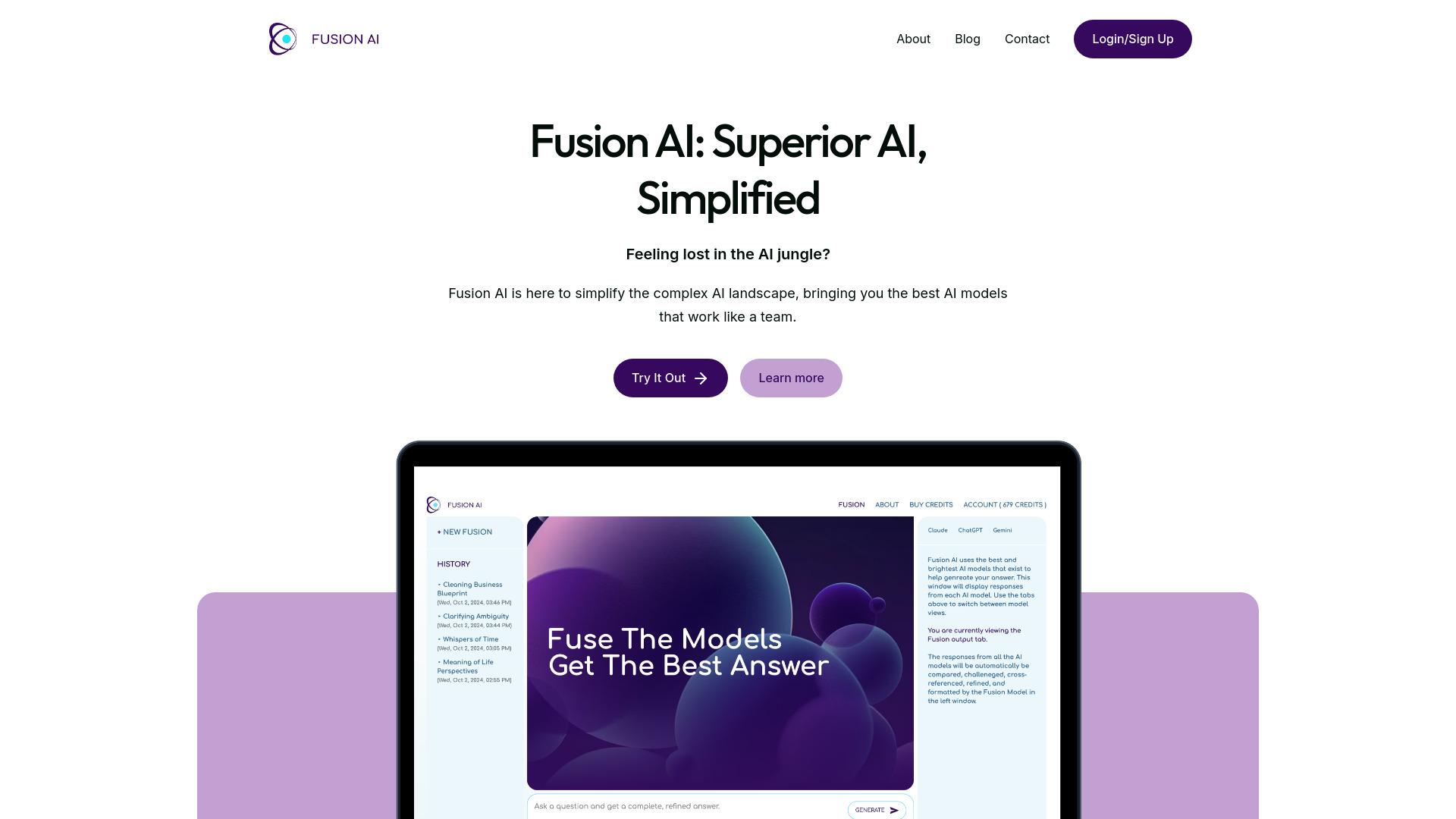 Fusion AI screenshot